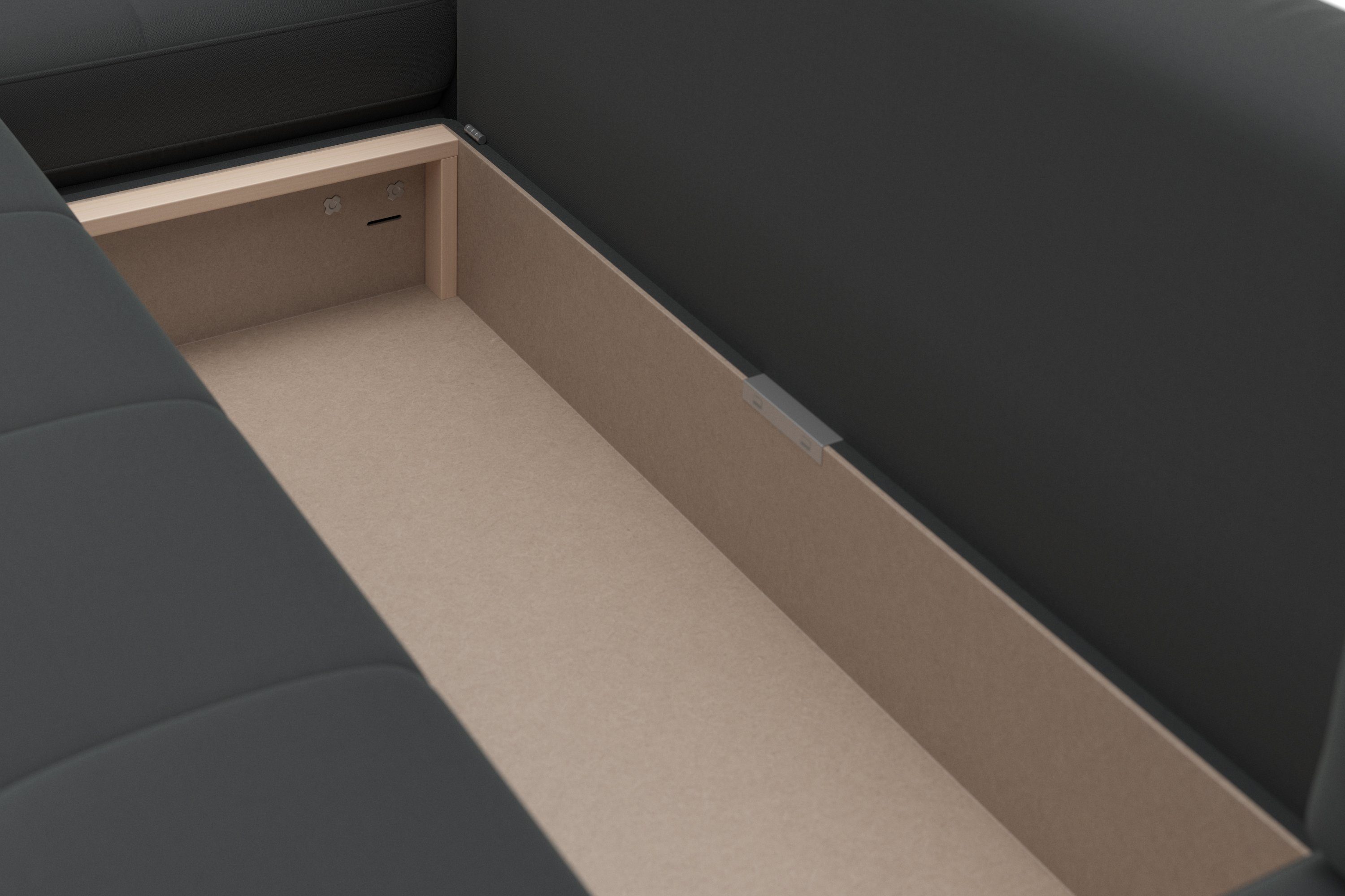 sit&more Zithoek Latigo U-vorm met récamier, naar keuze met slaapfunctie en bedkist