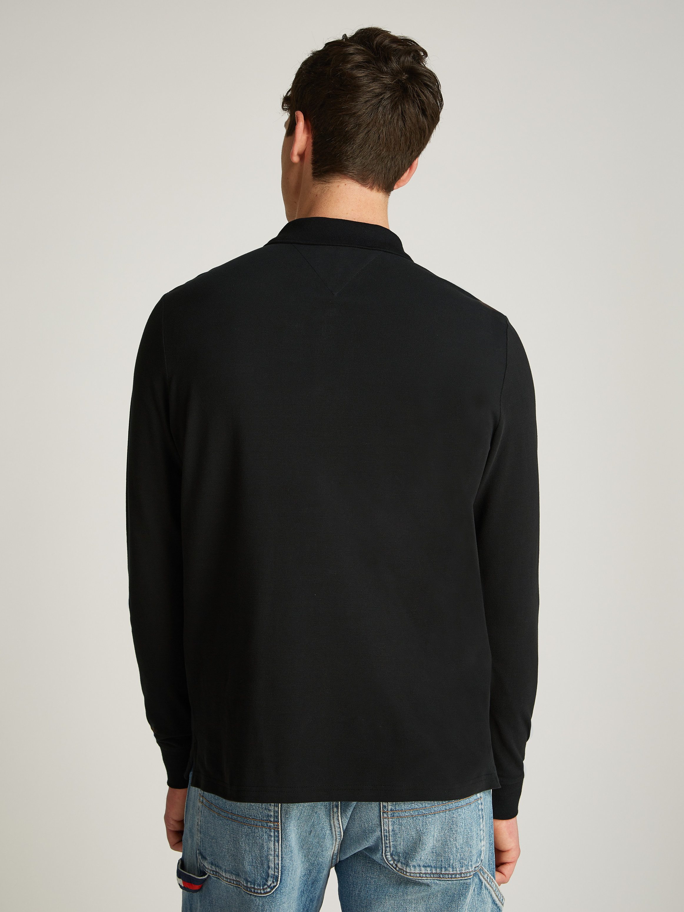 TOMMY JEANS Poloshirt TJM SLIM PLACKET POLO LS EXT