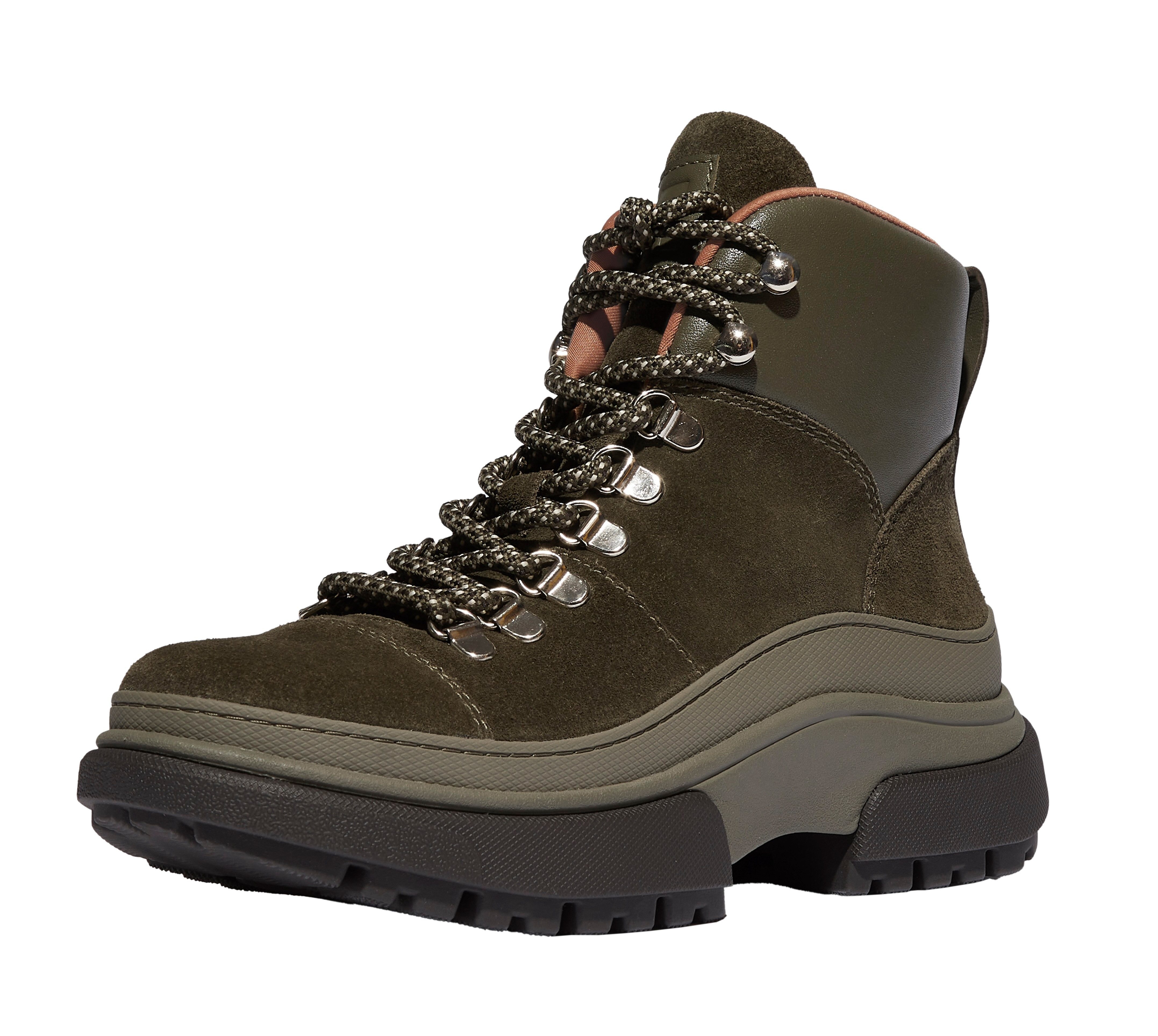 Fitflop Veterschoenen WYLDER SUEDE HIKER-LACE BOOTS Trekking boots, veterschoenen met robuuste plateauzool