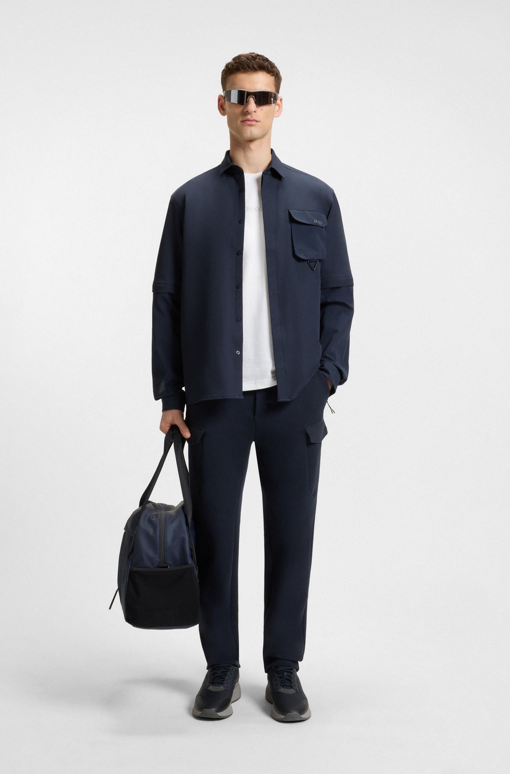 BOSS GREEN T-shirt Thee met een ronde hals