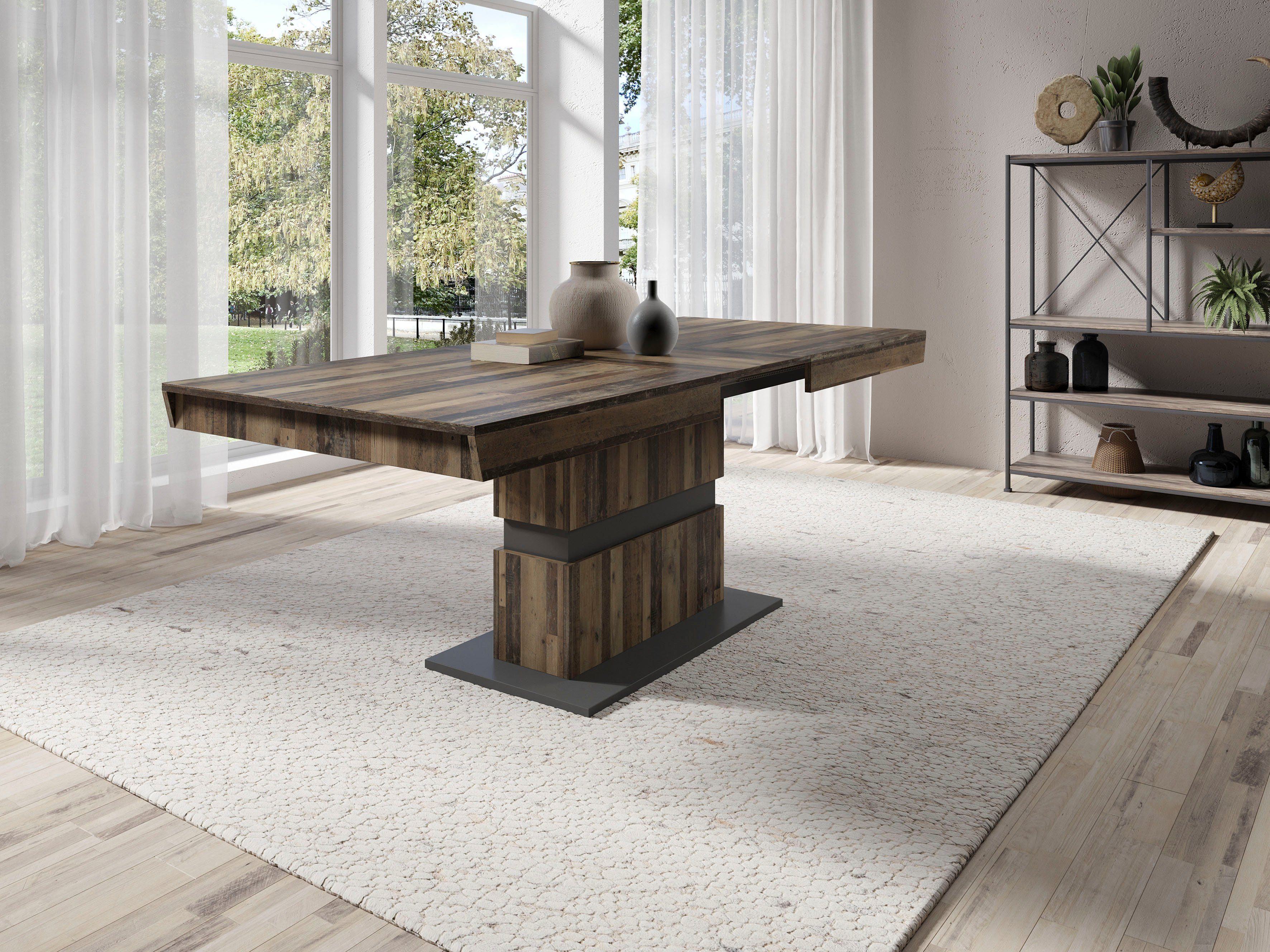 byLIVING Eettafel Matthew met uittrekfunctie, breedte 140-195 cm of 160-215 cm