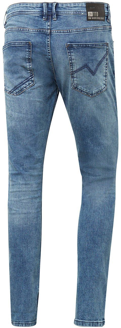 Tom Tailor Denim 5-pocket jeans PIERS met geruit patroon