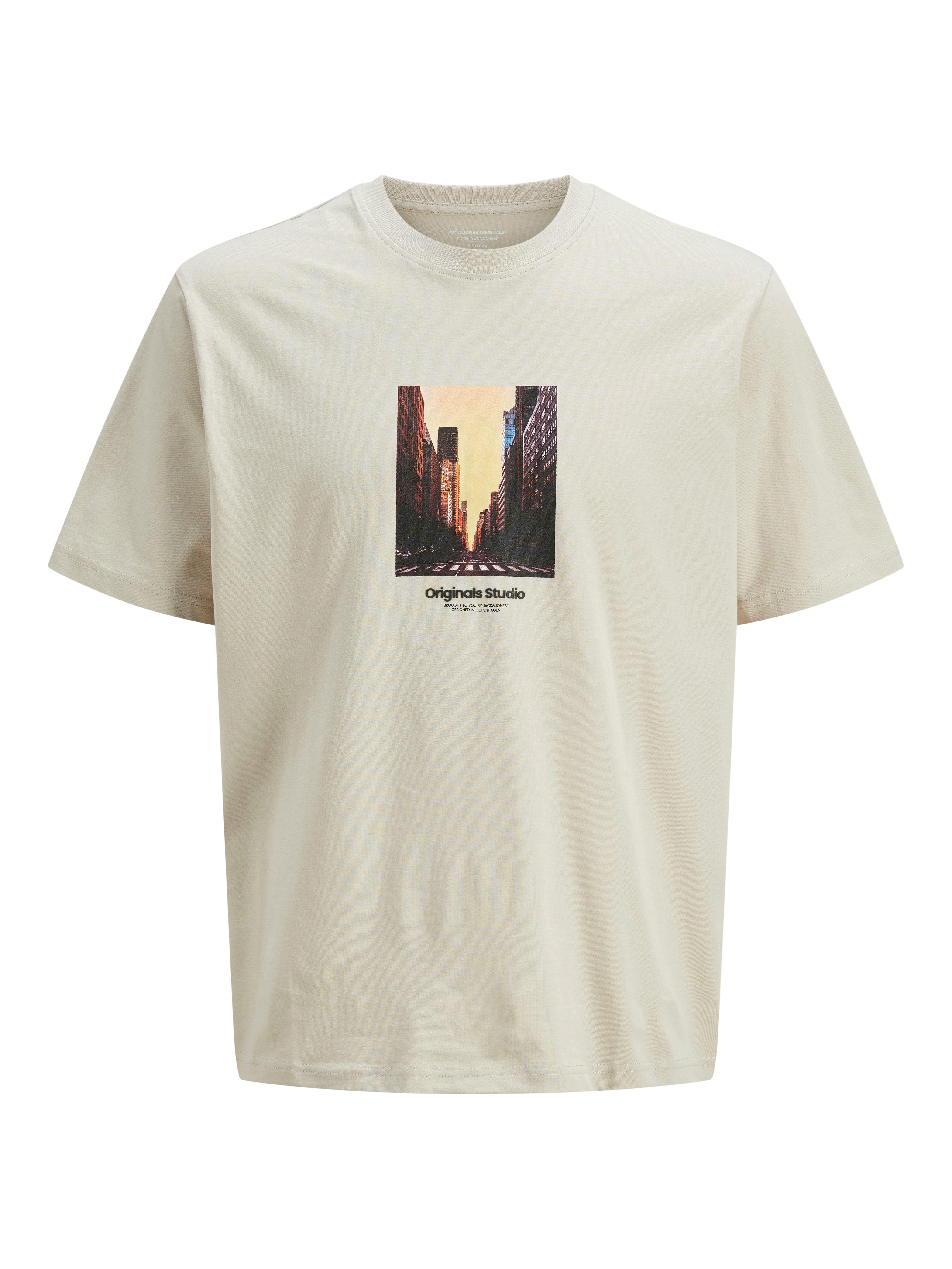 Jack & Jones Shirt met korte mouwen JORVESTERBRO PICTURE TEE SS CREW NECK SN