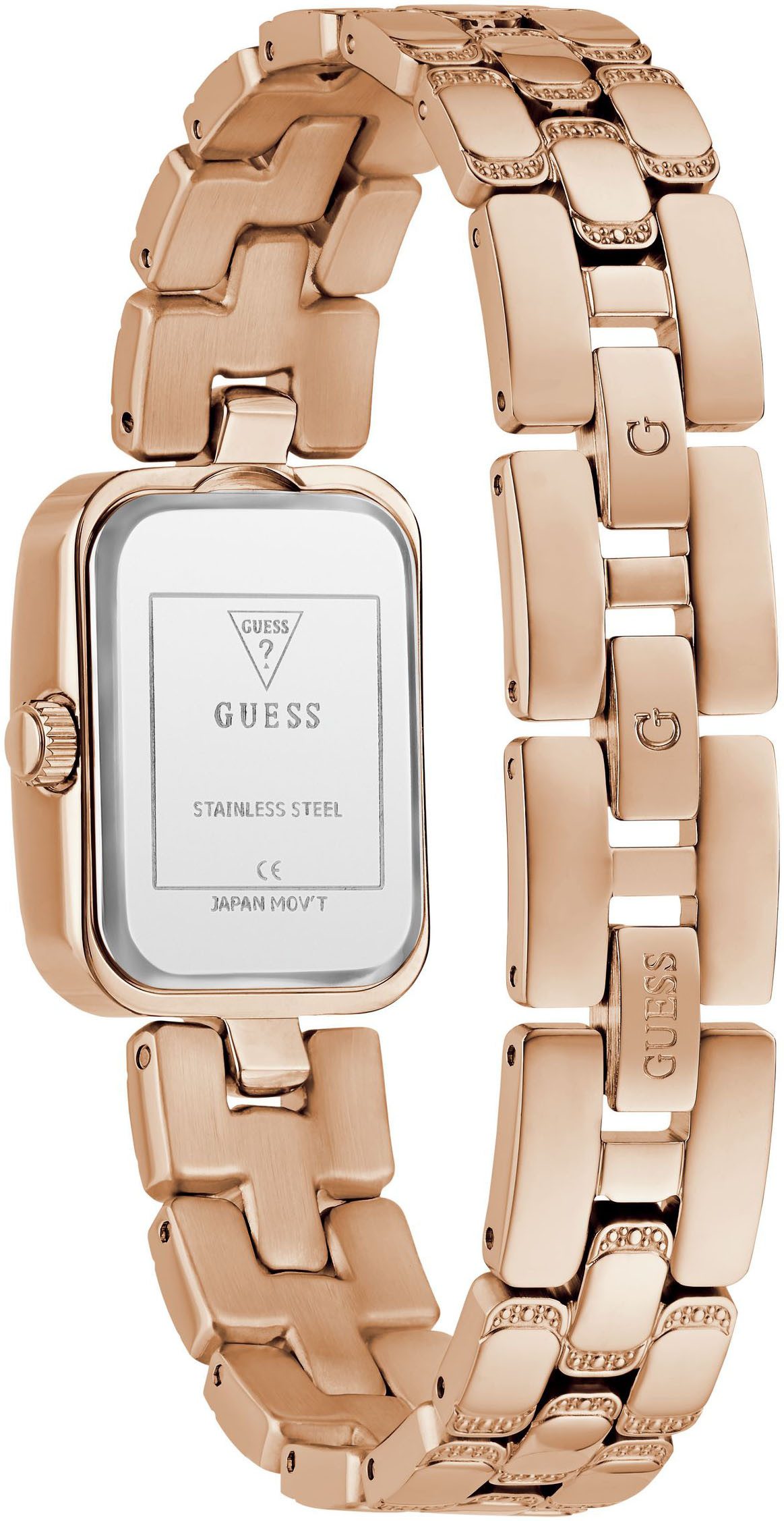 Guess Kwartshorloge ISLA Horloge, dameshorloge, stalen armband