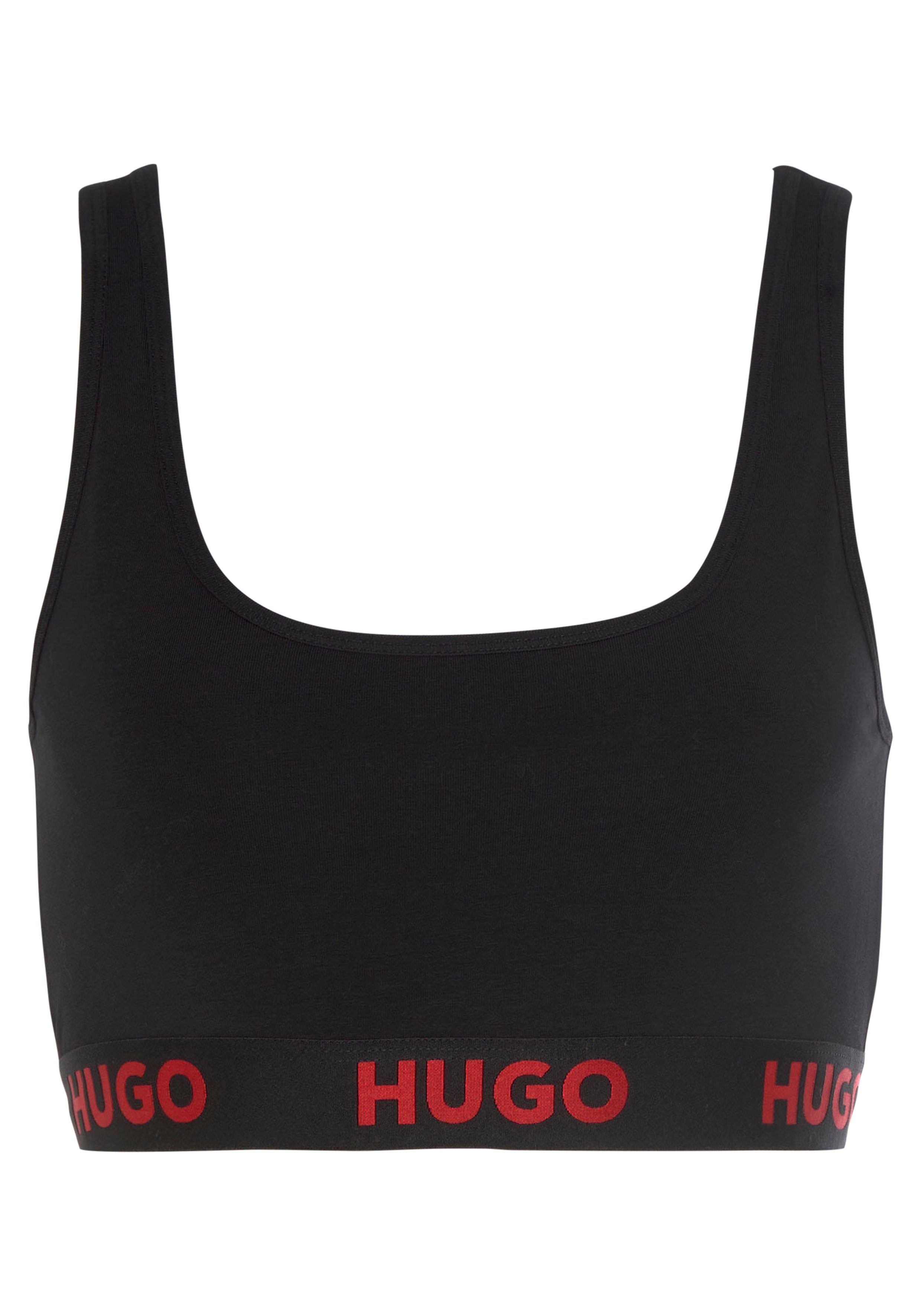 HUGO underwear Bralette-bh BRALETTE SPORTY LOGO met elastische taille