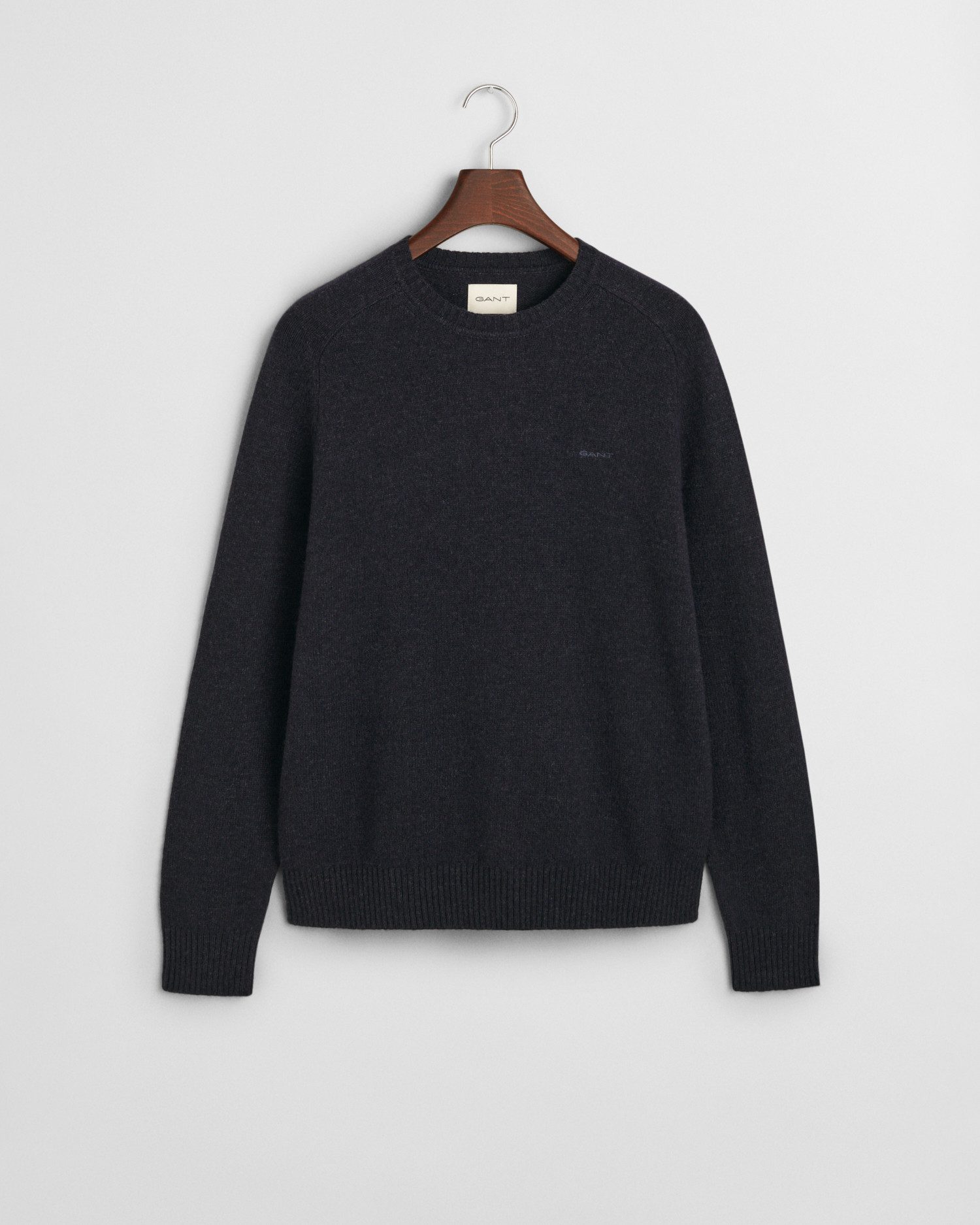 Gant Trui met ronde hals WOOL BLEND C-NECK in gemêleerde look