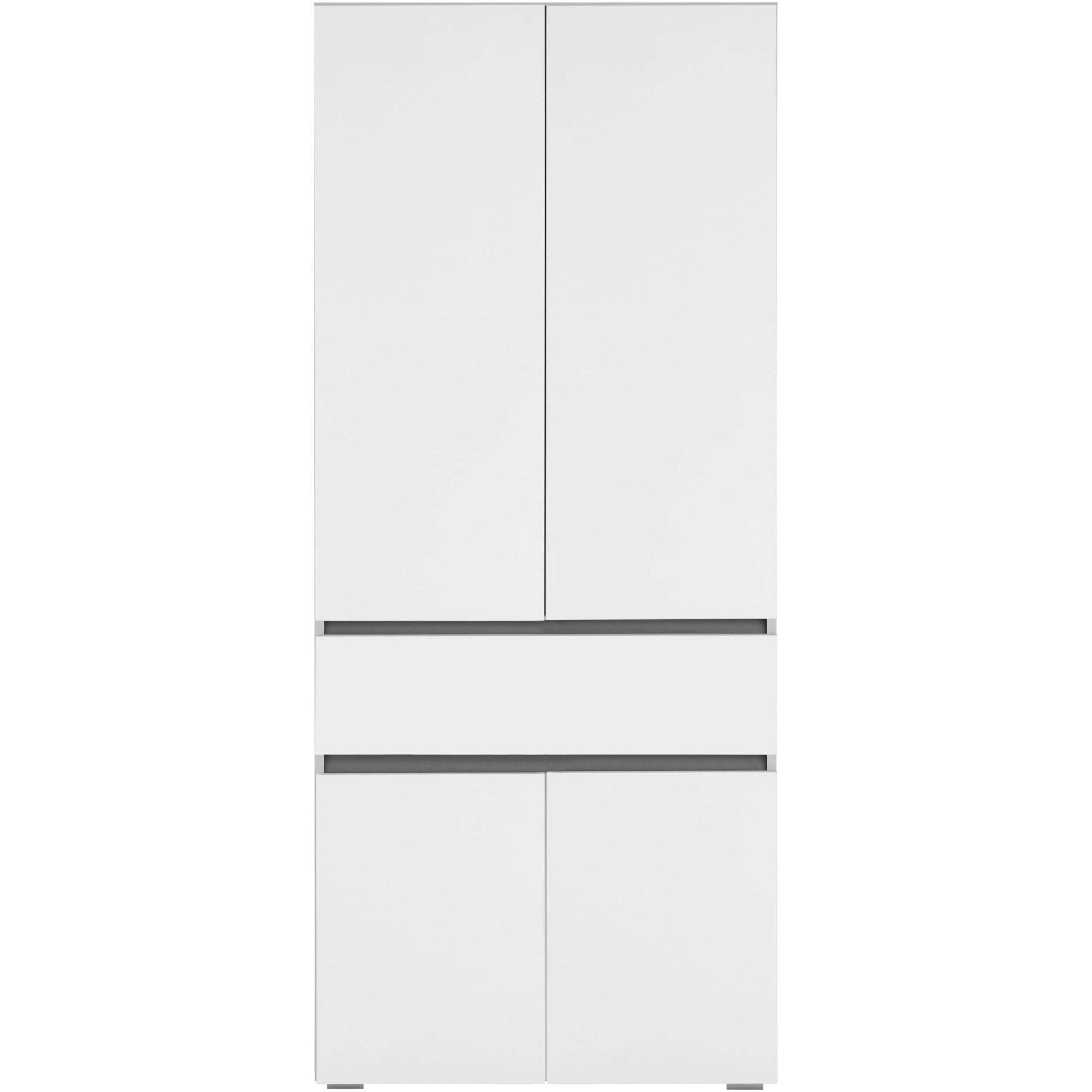 Home affaire Hoge kast Wisla met 4 deuren & 1 lade, breedte 76 cm, hoogte 180 cm