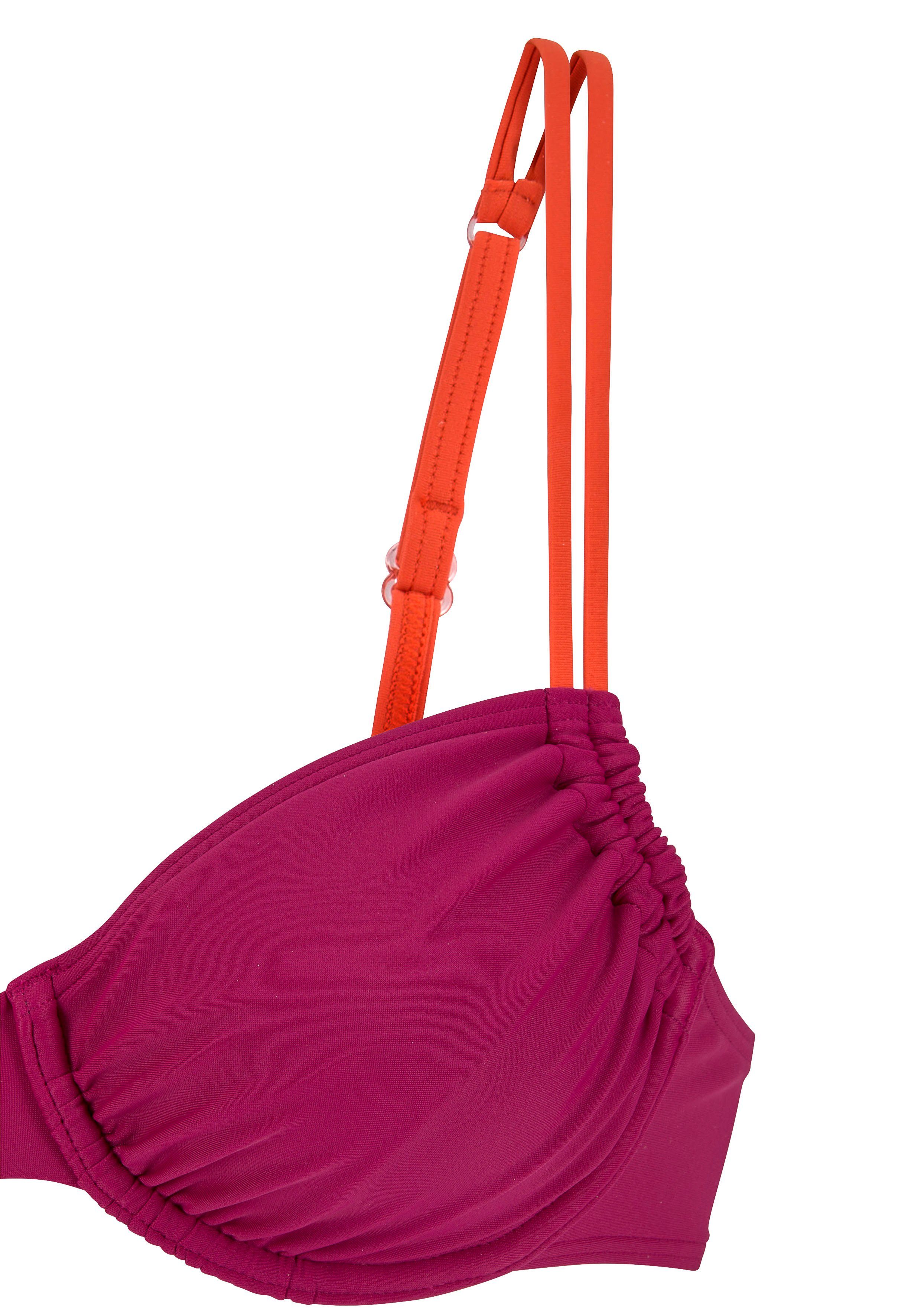 s.Oliver RED LABEL Beachwear Bikinitop met beugels Yella met contrastkleurige details
