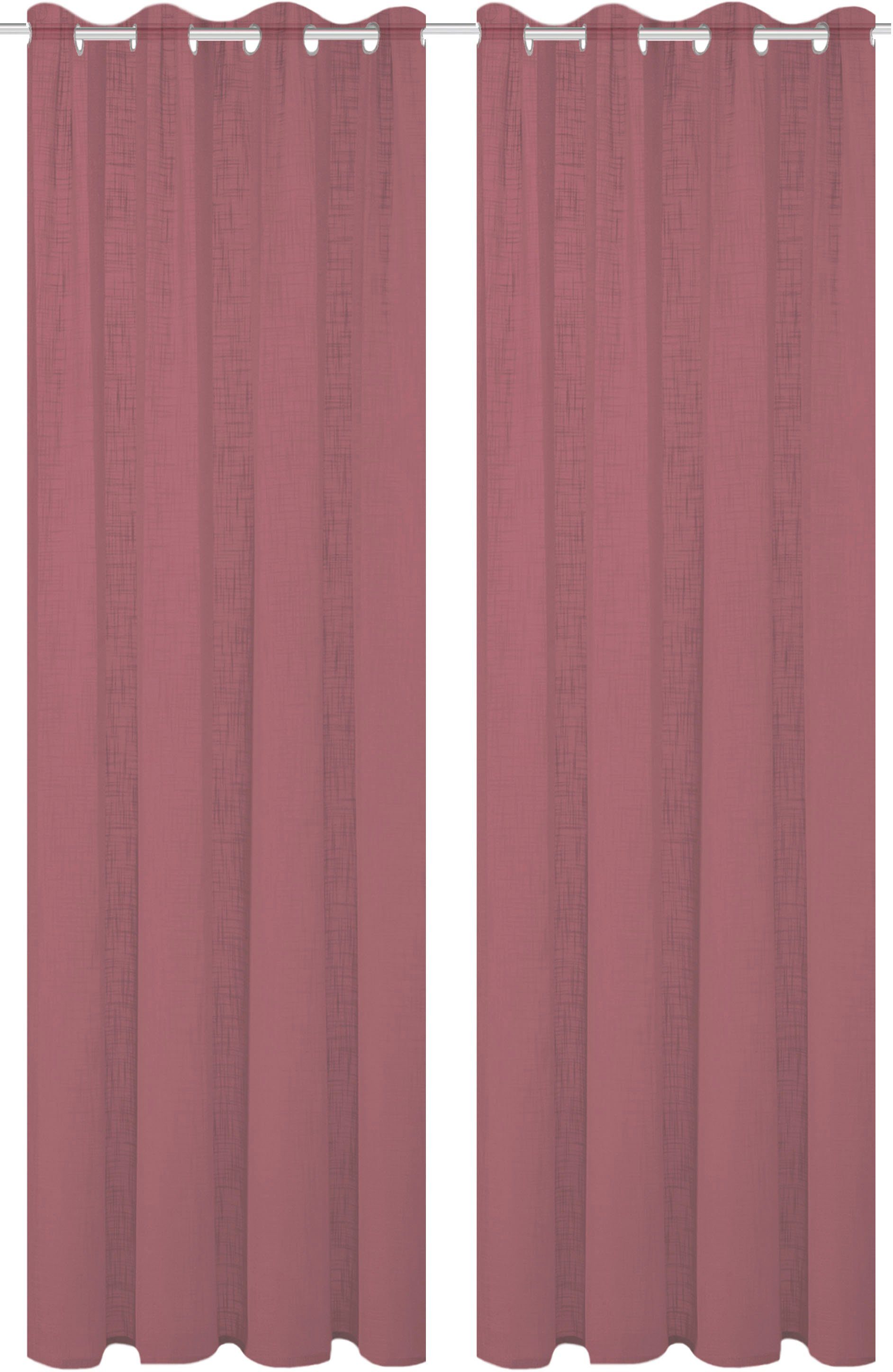 Home Basics Gordijn SOFTY set van 2 2-delig set oog-sjaal softy uni (2 stuks)