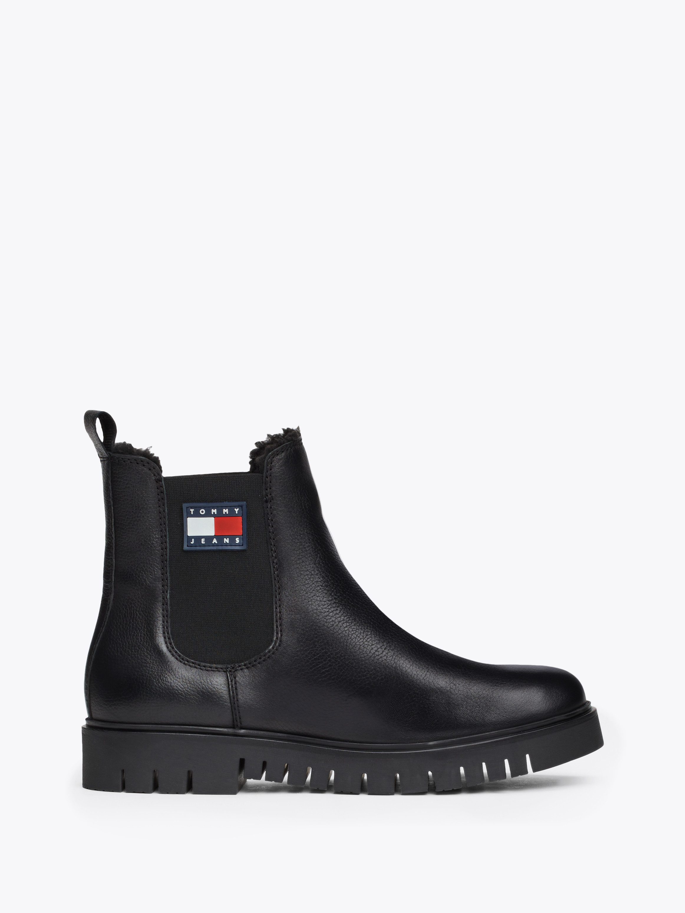 TOMMY JEANS Winterlaarzen TJW CHELSEA BOOT WL blokhak, plateau, chelseaboots, instapschoen met zijlogo