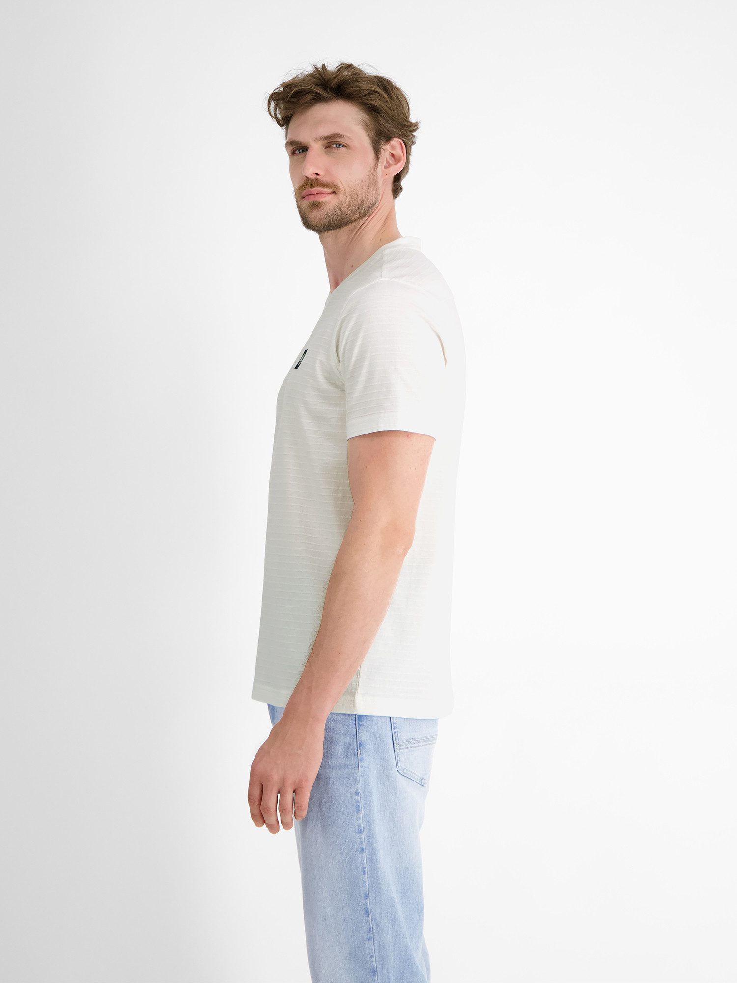 Lerros T-shirt LERROS heren T-shirt met V-hals