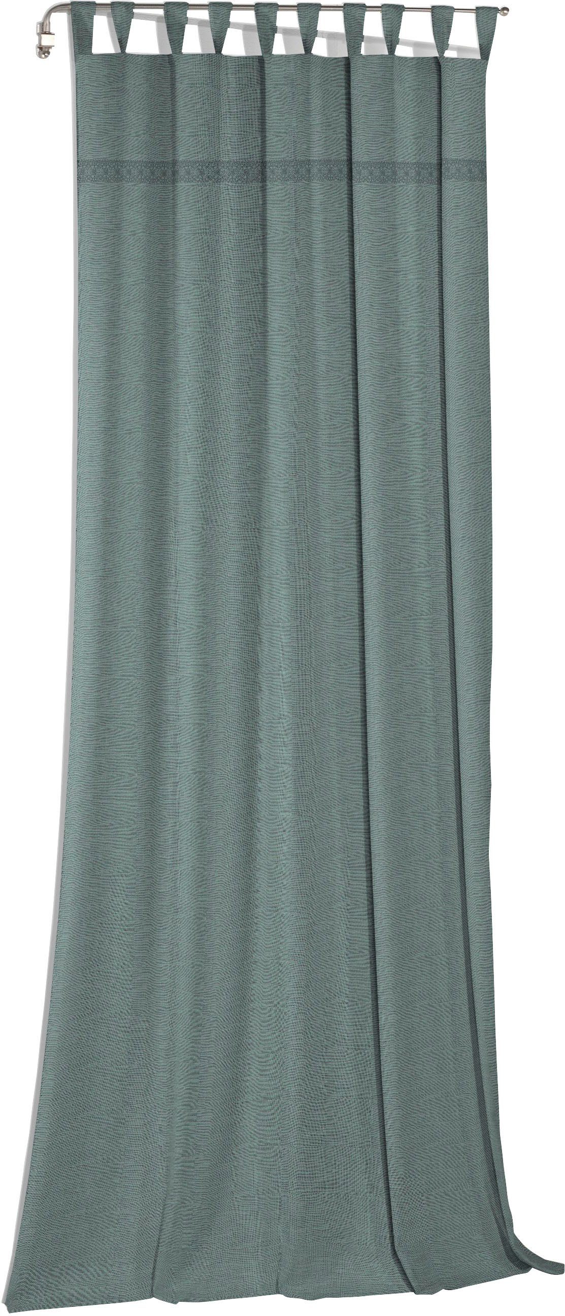 Wirth Gordijn WIESSEE (1 stuk) kant & klaar gordijnen maat 150 cm x 165 cm groen