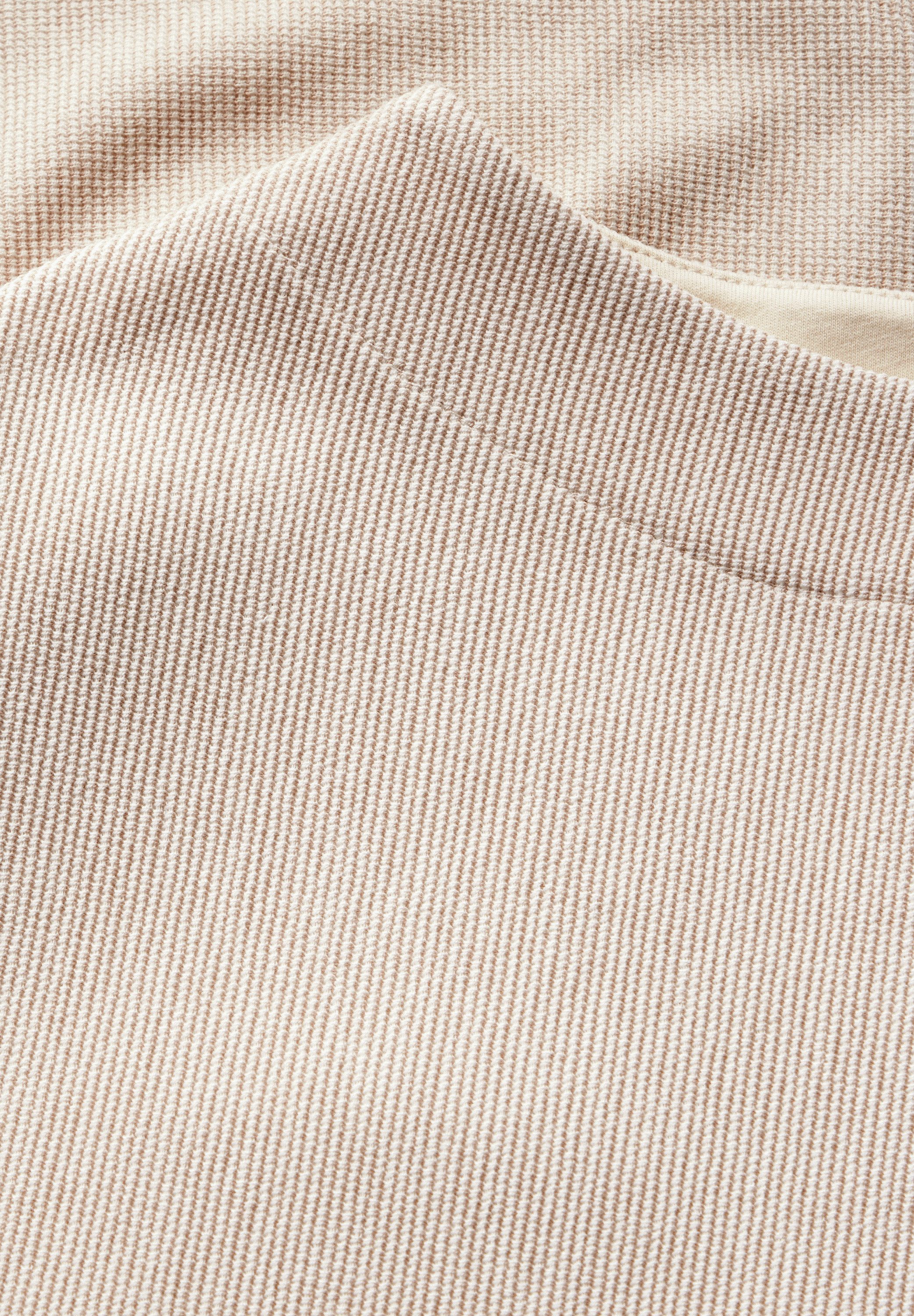 STREET ONE Shirt met 3/4 mouwen 3/4 mouw met fijne structuur