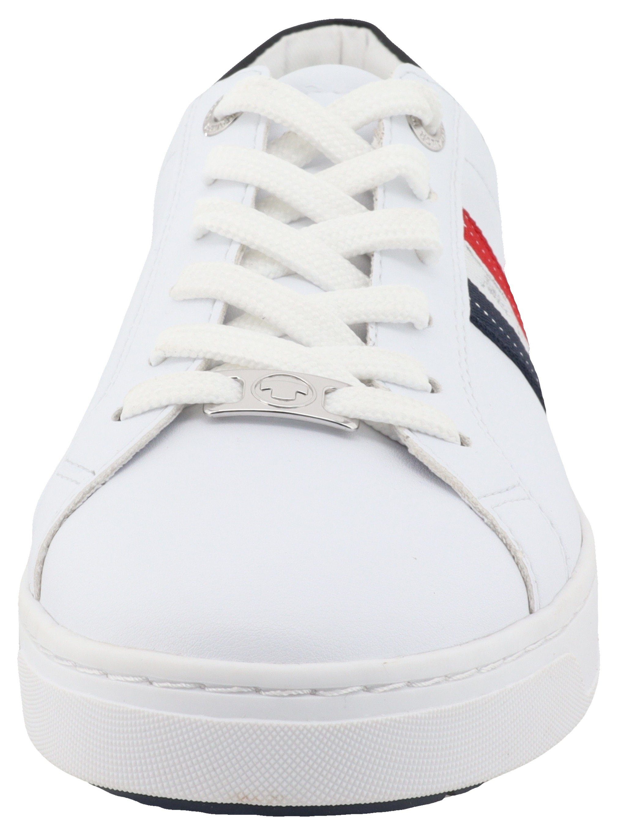 Tom Tailor Plateausneakers Ellen met tom tailor borduurwerk, vrijetijdsschoen, lage schoen, veterschoen