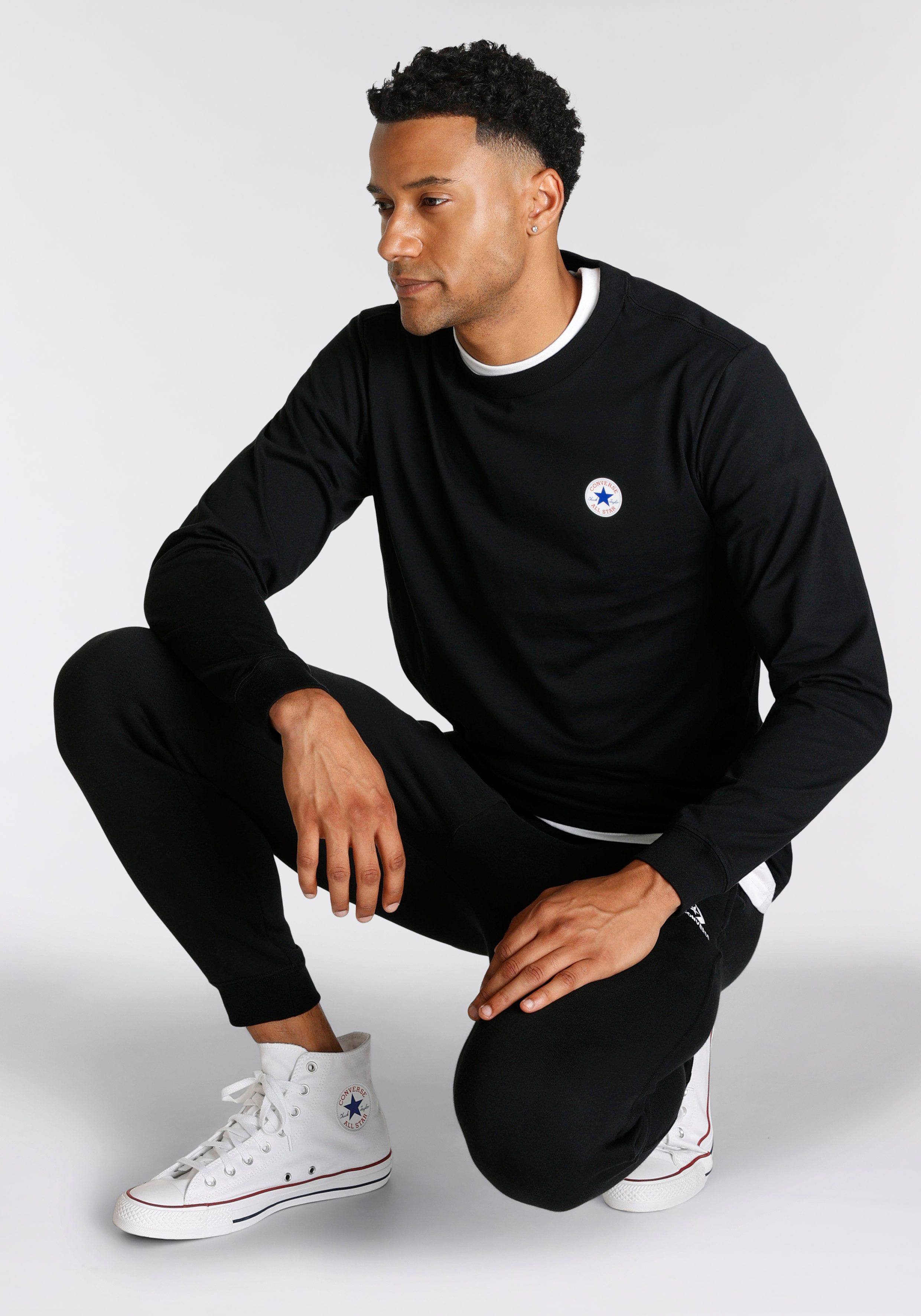 Converse Sweatshirt STANDARD FIT CORE CHUCK PATCH CREW