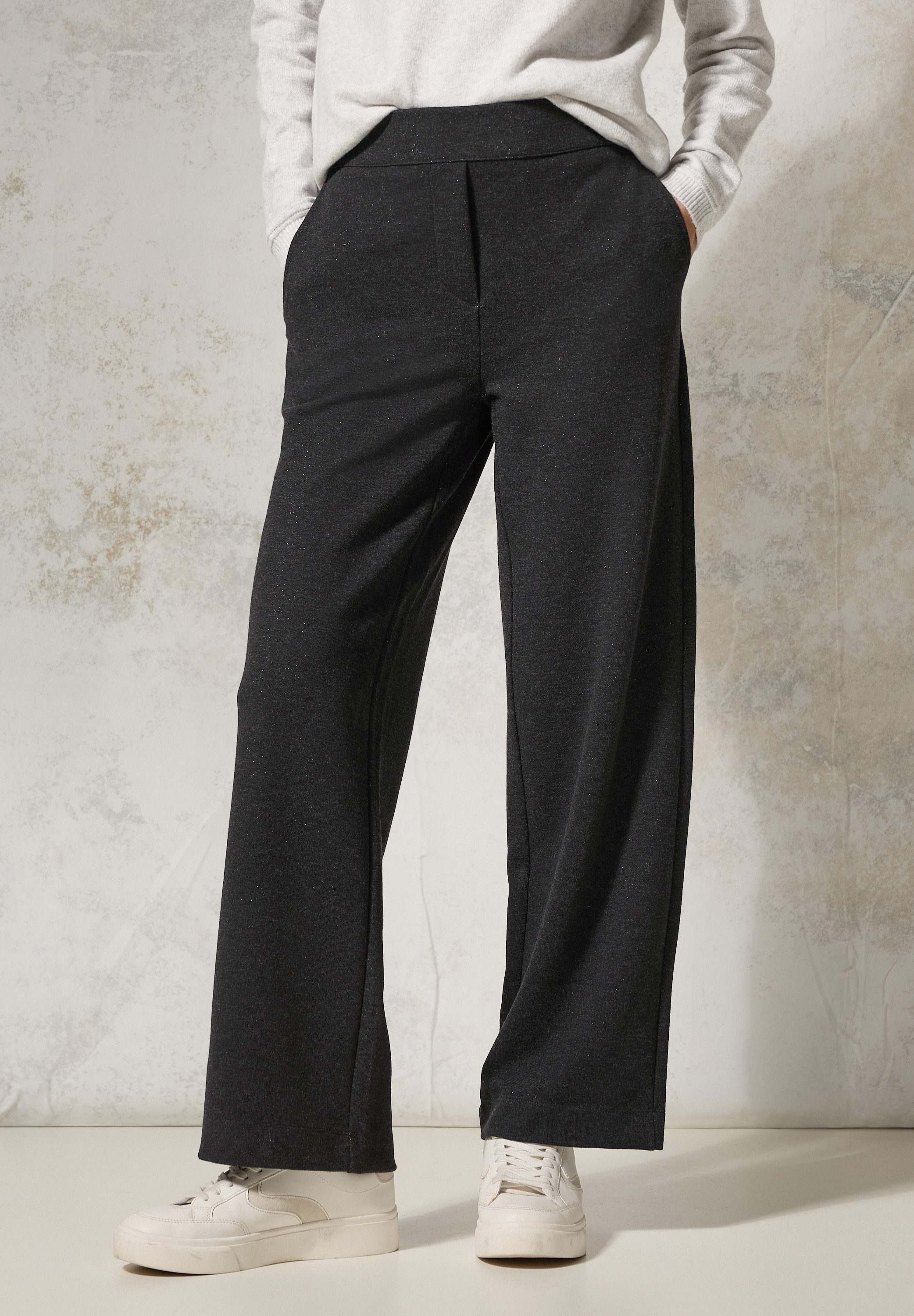 Cecil Culotte Style Neele met glitterdetails dames culottes maat L (42) grijs