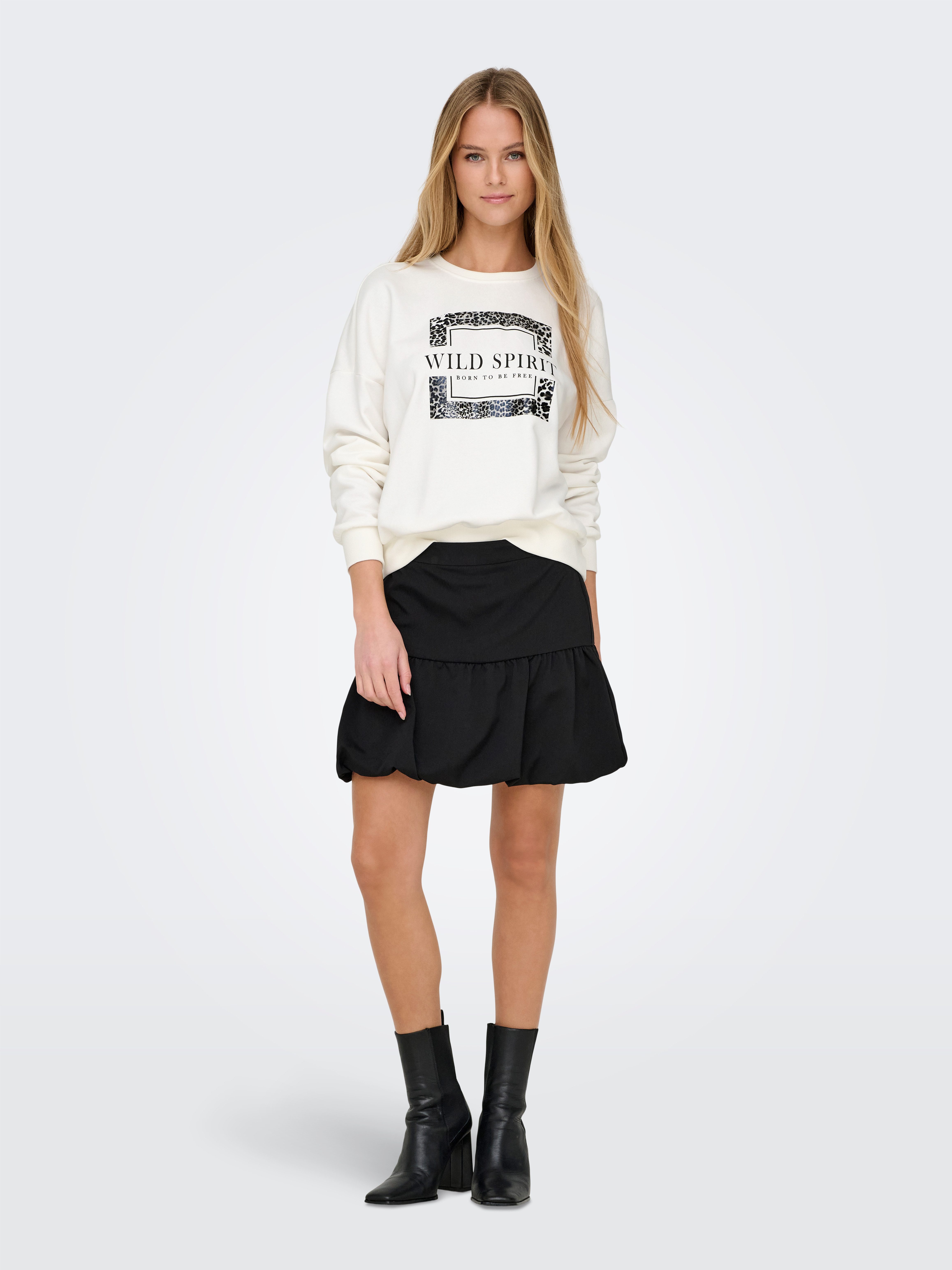 Only Sweatshirt ONLRUNA L/S O-NECK BOX CC SWT