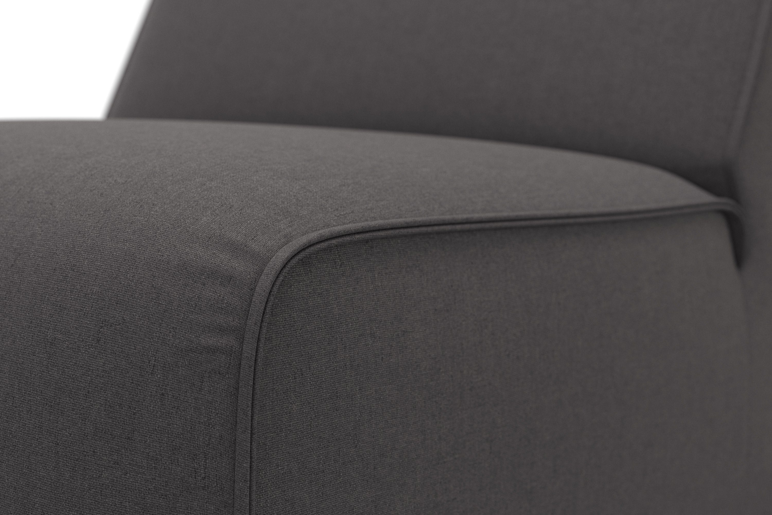 RAUM.ID Fauteuil Merid sofa-middenelement, afmetingen B/D/H: 84/97/46 cm als module of apart te gebruiken, voor individuele samenstelling