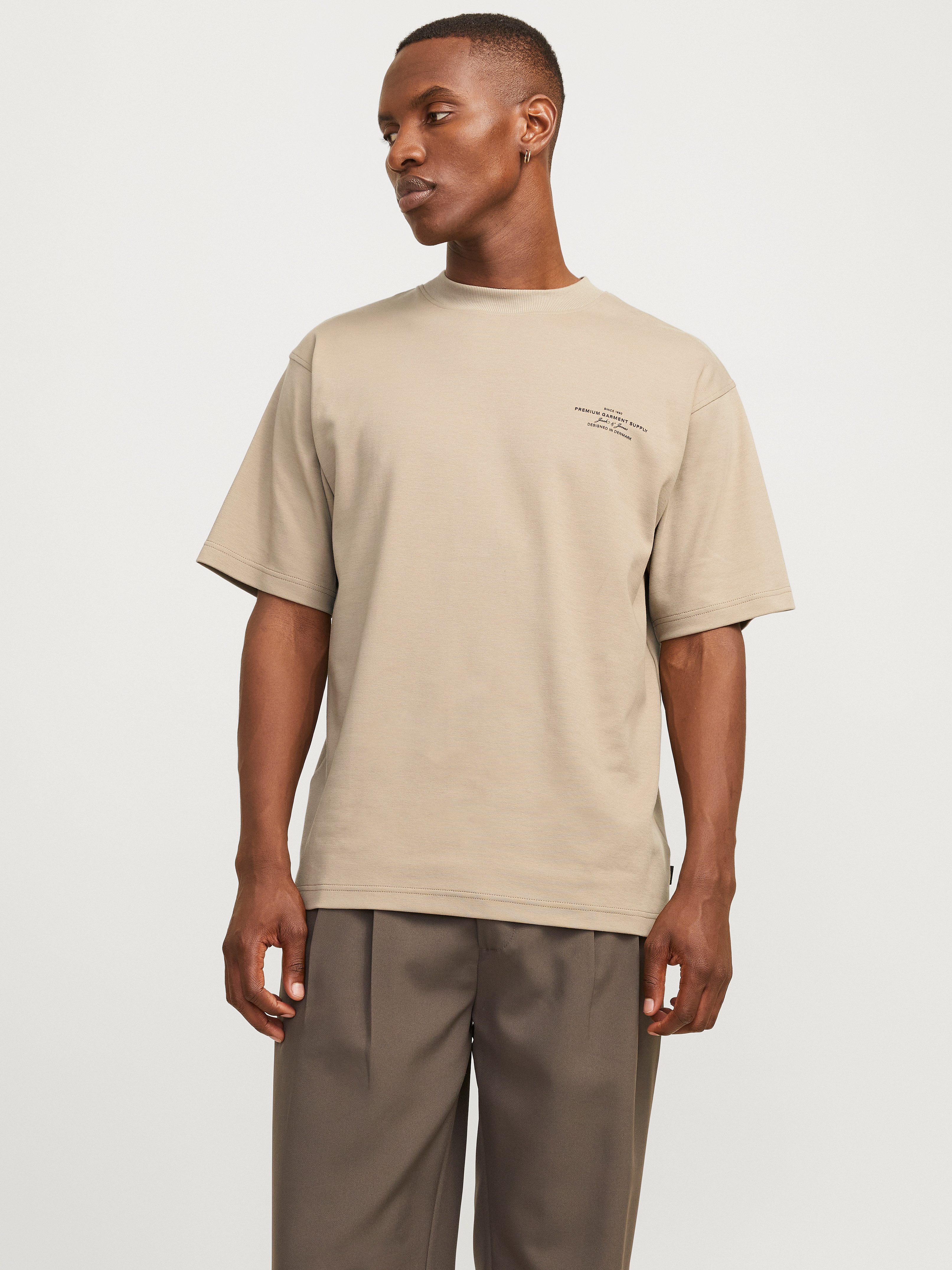 Jack & Jones Shirt met ronde hals JPRBLACHAD BRANDING SS CREW NECK TEE SN