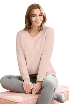 classic basics fleece-shirt fleeceshirt roze