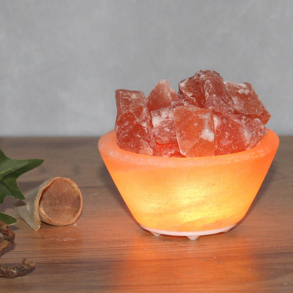 HIMALAYA SALT DREAMS Zoutkristal-tafellamp Petite Met de hand gemaakt van zoutkristal - iedere steen uniek, H: ca.4 cm (1 stuk)