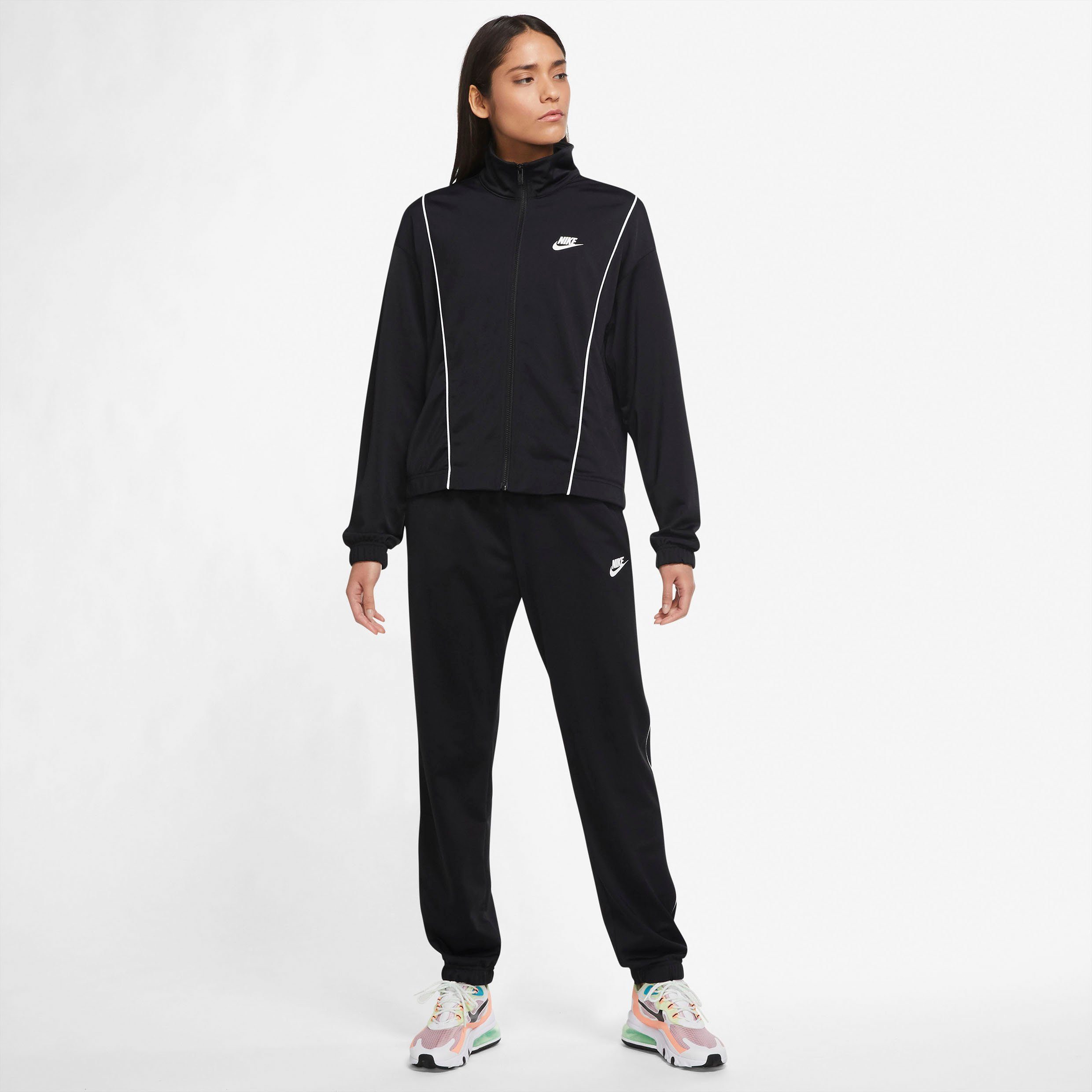Nike Sportswear Trainingspak WoMen's Fitted Track Suit Comfortabele basic dames sportoutfit (set, 2-delig)