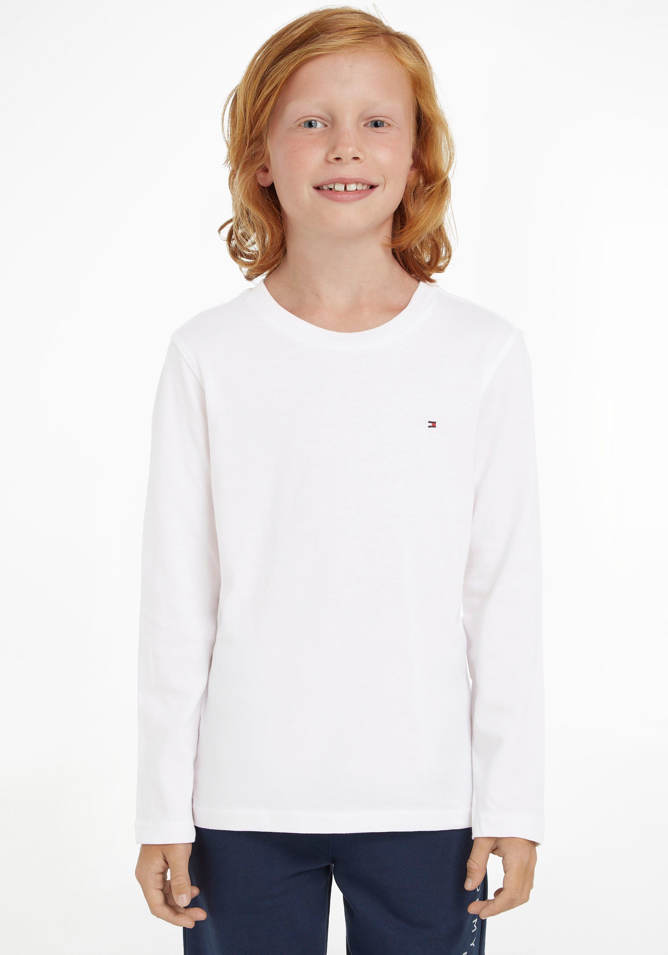 Tommy Hilfiger Shirt met lange mouwen BOYS BASIC CN KNIT L/S