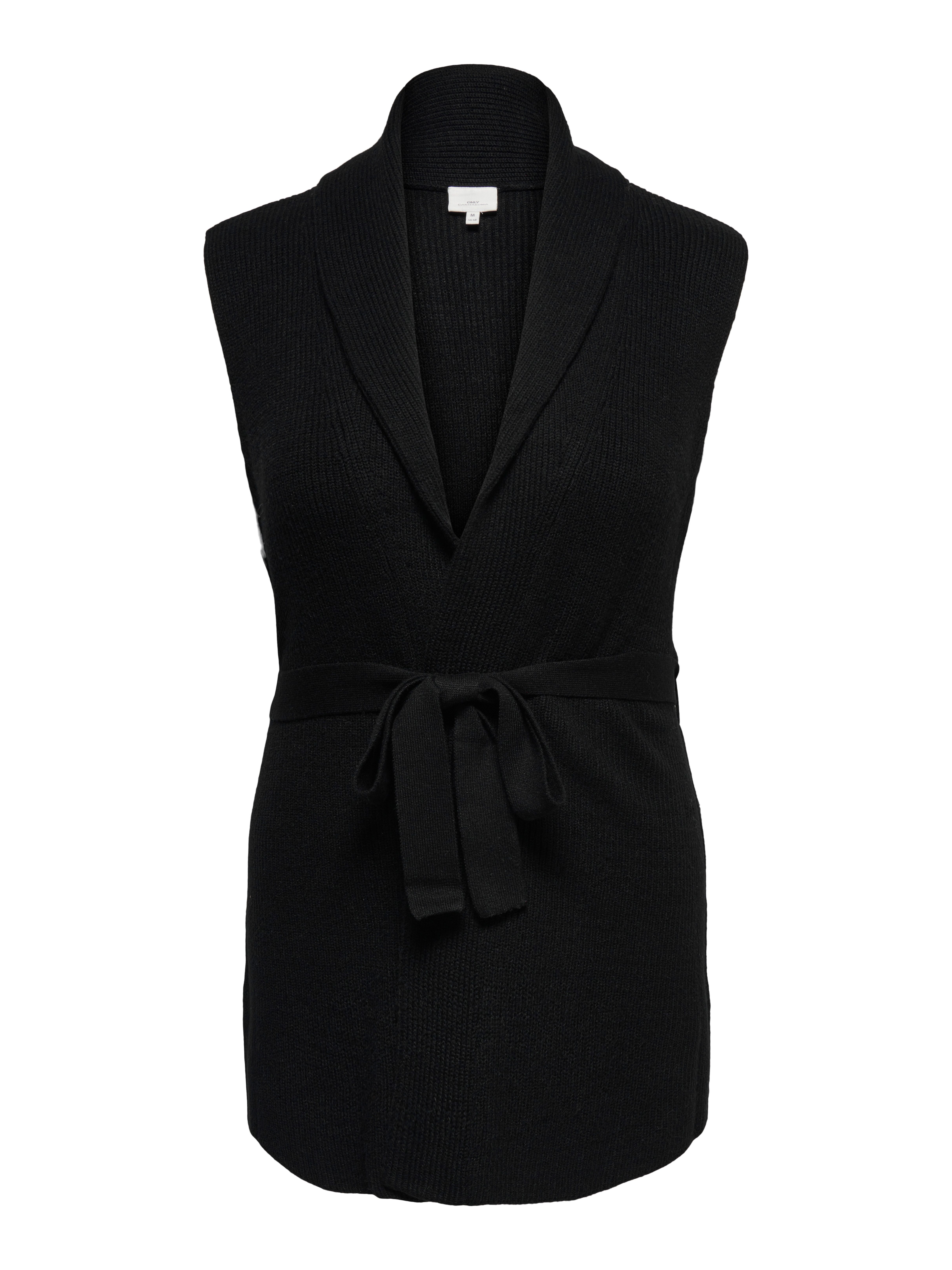 ONLY CARMAKOMA Mouwloos vest CARKATIA SL RIB WRAP VEST KNT