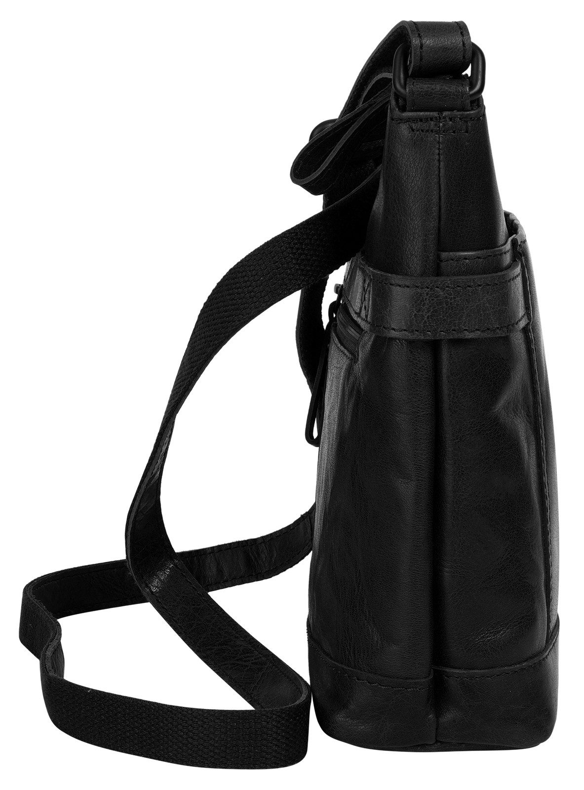 Spikes & Sparrow Schoudertas echt leder