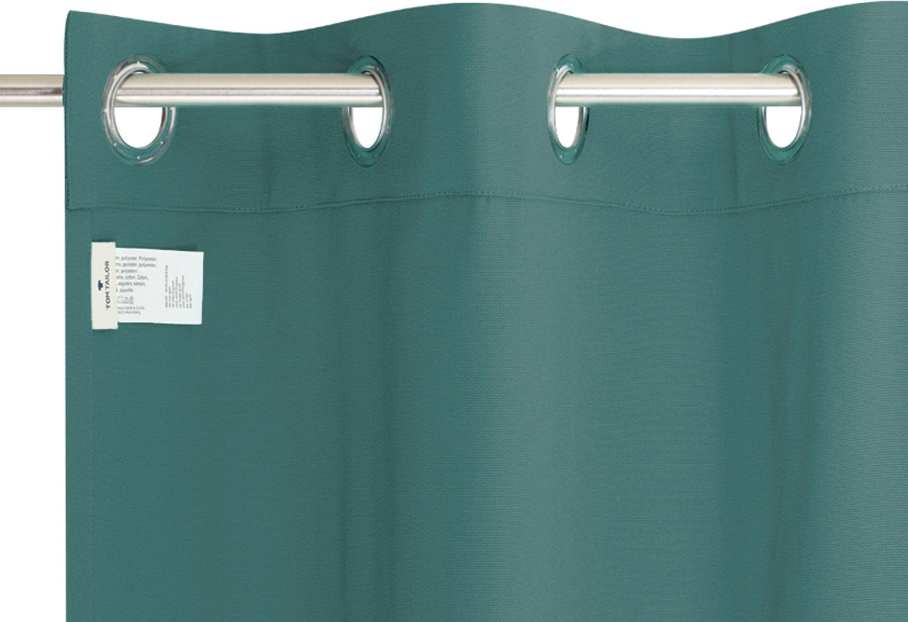 TOM TAILOR HOME Gordijn Dove Signature met opgestikt logo (1 stuk)