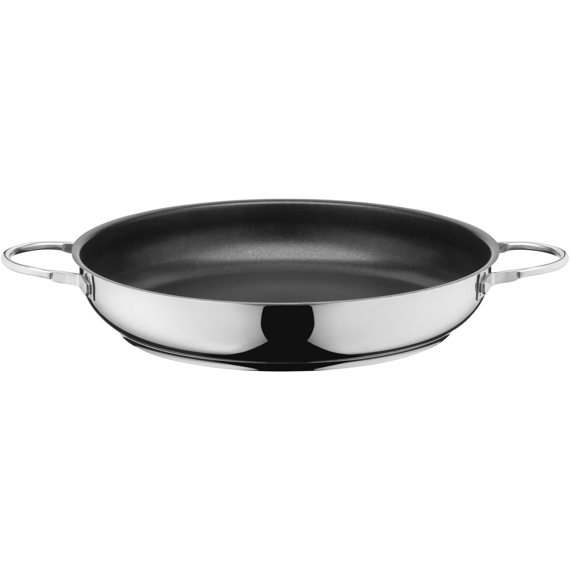Silit Koekenpan Calabria 32 cm, inductie, met PTFE-antiaanbaklaag Roestvrij staal handvat, geschikt voor alle kookplaten, ovenbestendig (1-delig)