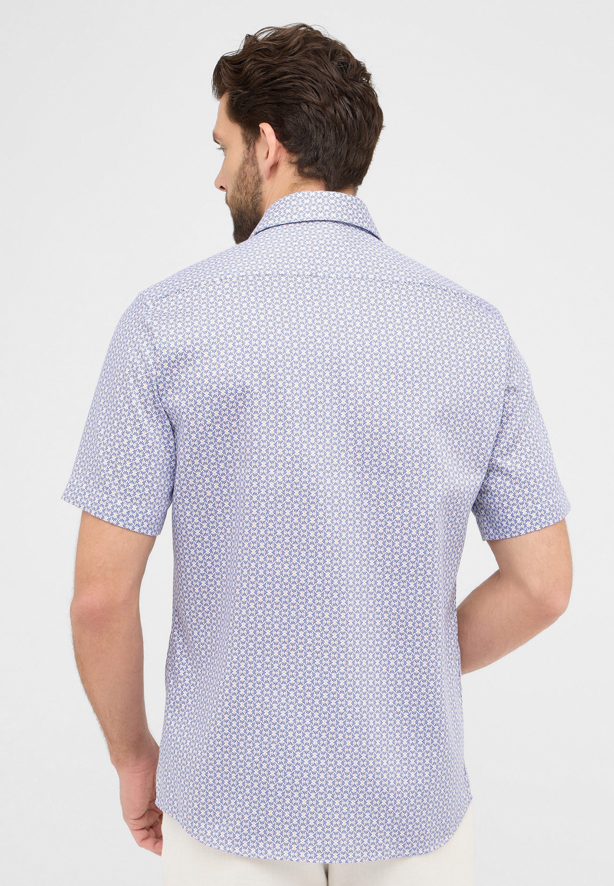 Eterna Overhemd met korte mouwen MODERN FIT NON IRON (strijkvrij)