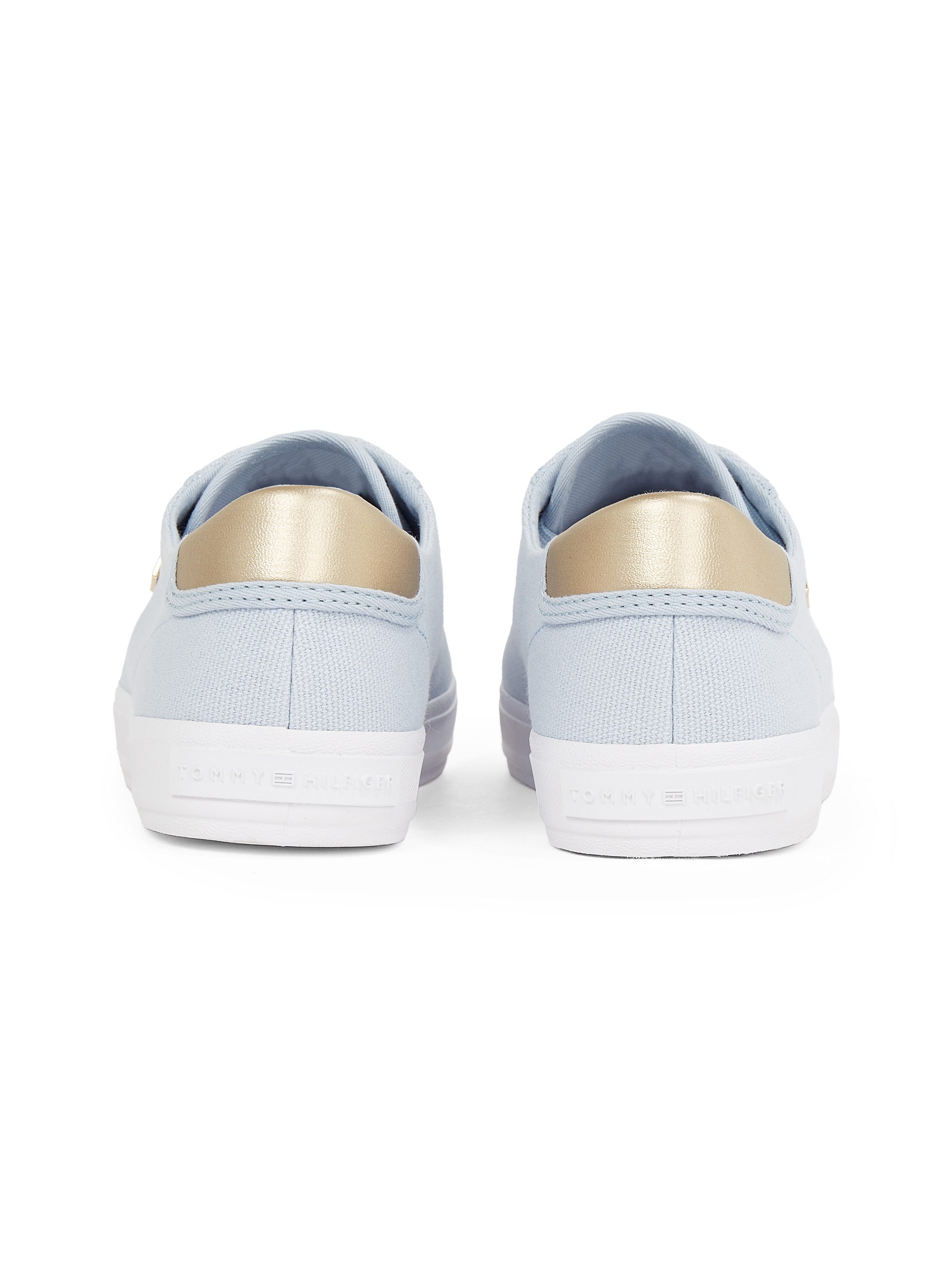 Tommy Hilfiger Plateausneakers VULC CANVAS LACE UP SNEAKER , vrijetijdsschoen, lage schoen, veterschoen, in smalle vorm
