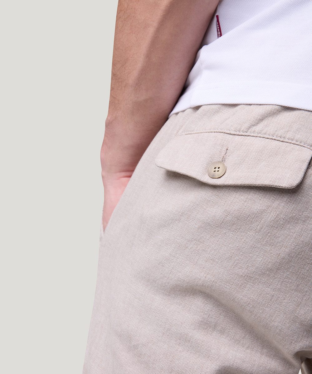 Pioneer Authentic Jeans Linnen broek ESRA Leinen met een rijgkoord