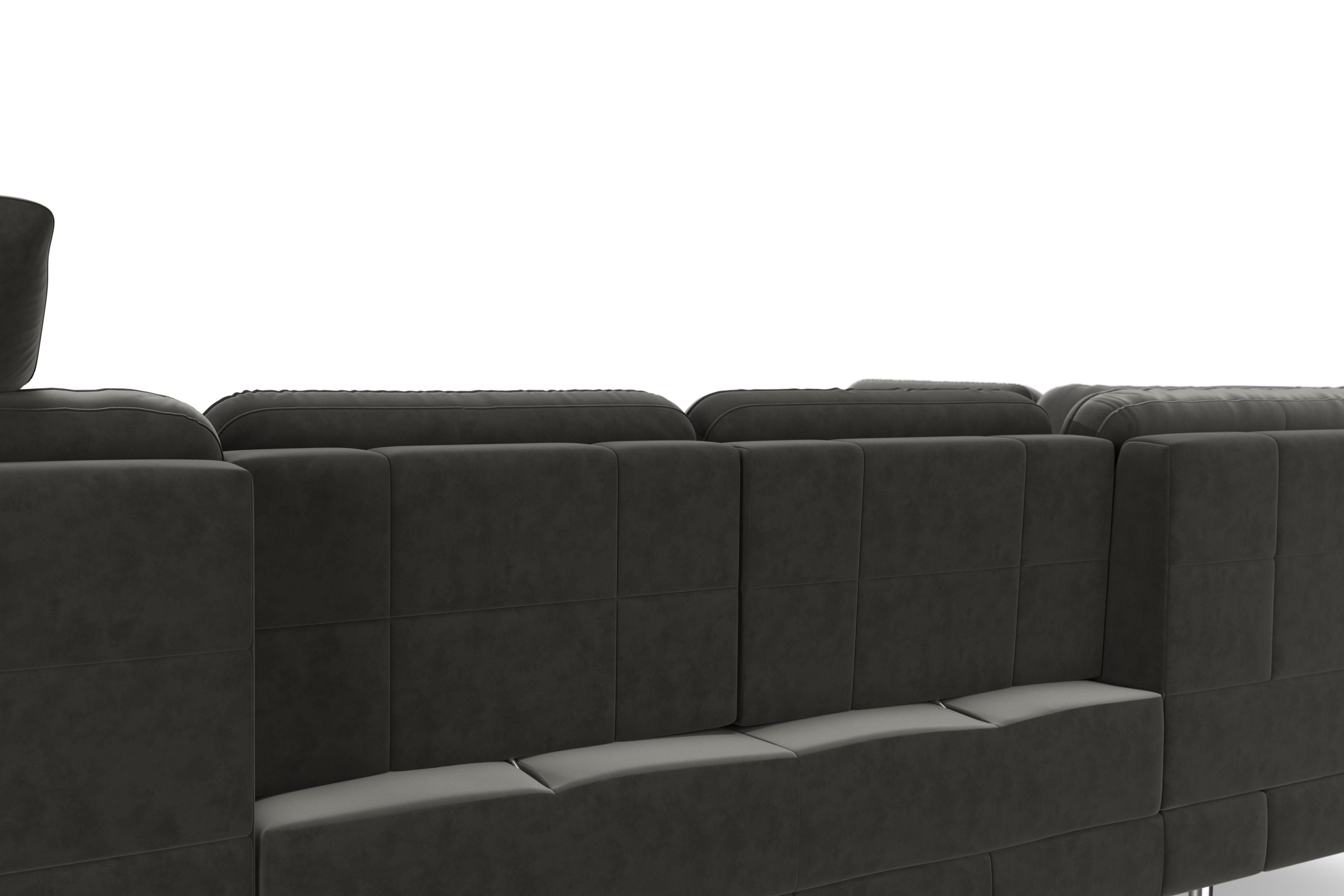 sit&more Zithoek Bendigo U-vorm inclusief zitdiepteverstelling, bodemvrijheid 15 cm, in 2 pootkleuren