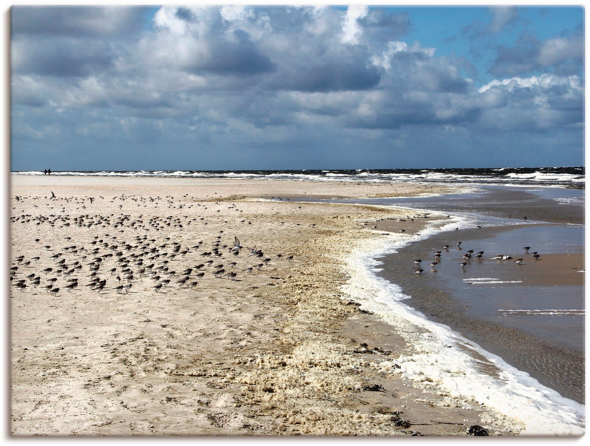 Artland Artprint Aan het mooie Noordzeestrand in vele afmetingen & productsoorten -artprint op linnen, poster, muursticker / wandfolie ook geschikt voor de badkamer (1 stuk)