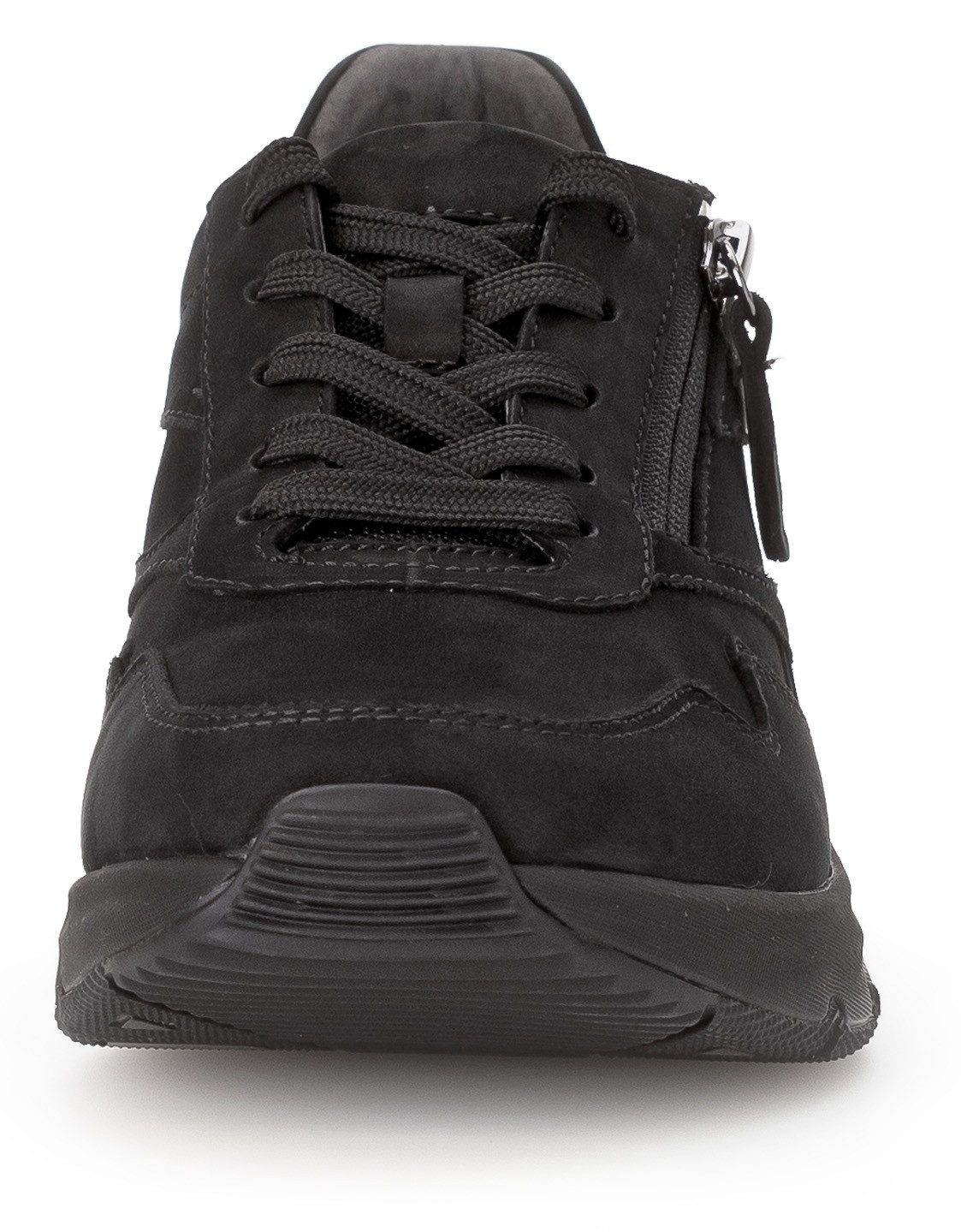 Gabor Rollingsoft Sneakers met sleehak vrijetijdsschoen, lage schoen, veterschoen, logo op de hiel