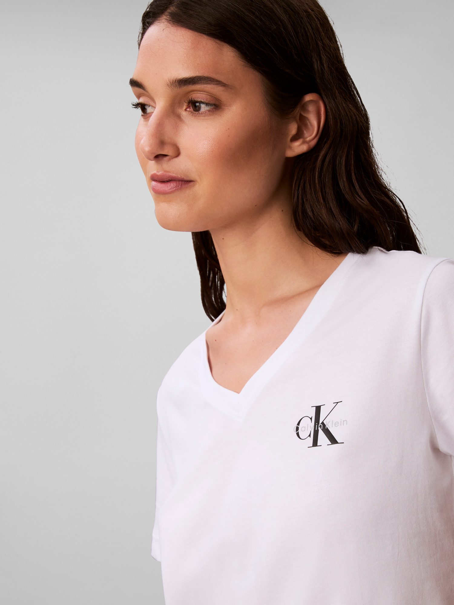 Calvin Klein Shirt met korte mouwen A- Logo VN 2 pack Tee (Set van 2)