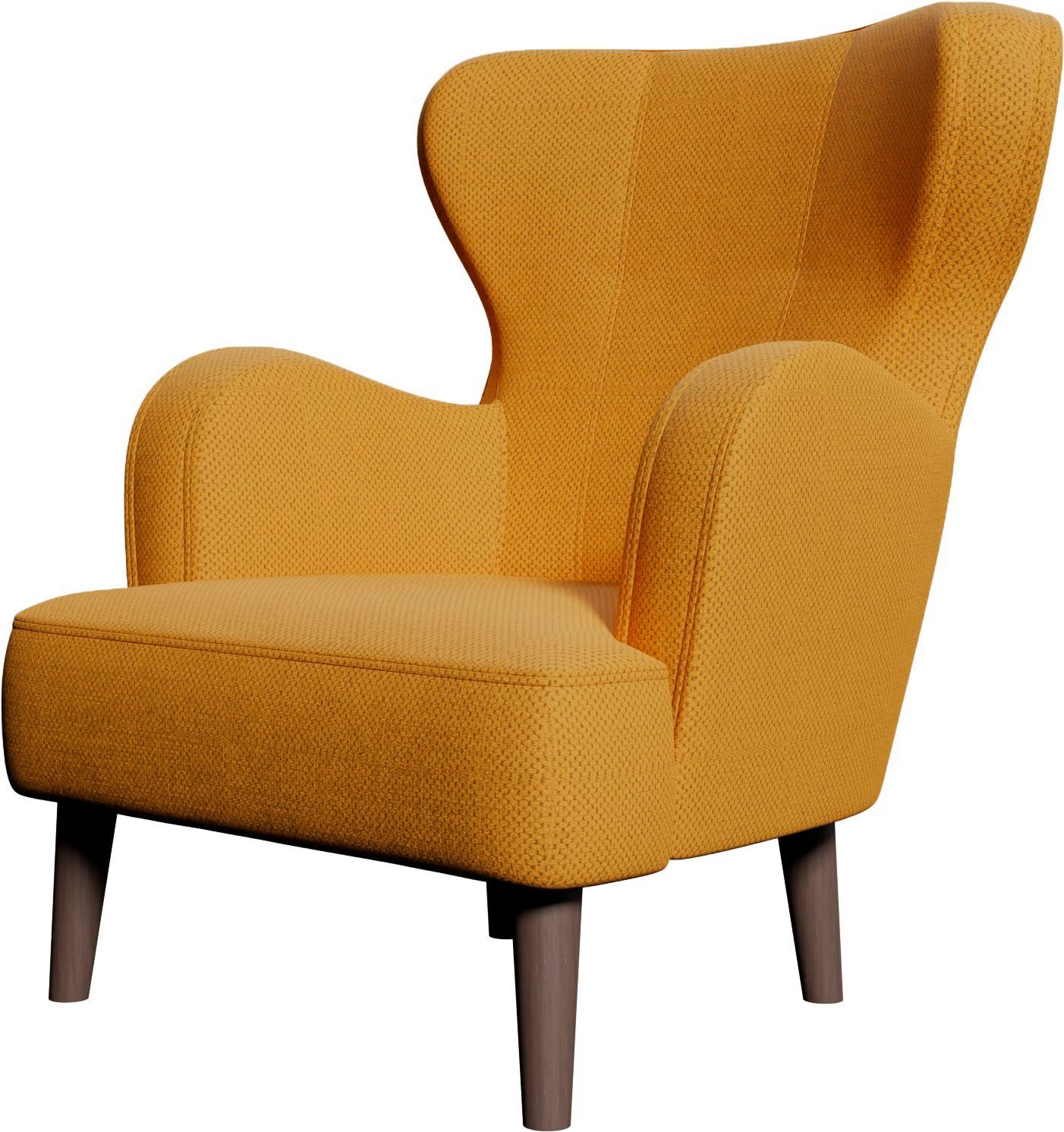 Home affaire Fauteuil Sicilia moderne oorfauteuil/vleugelstoel