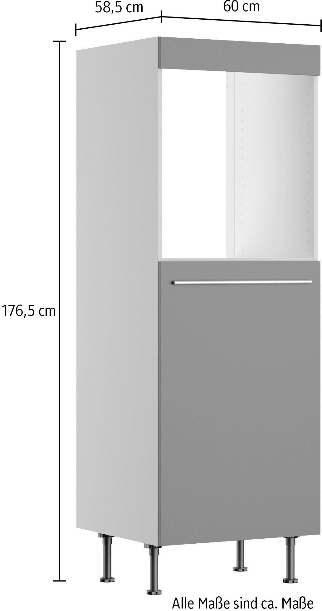 OPTIFIT Oven-/koelkastombouw Bern2 Breedte 60 cm, hoogte 176,6 cm, 1 deur voor geïntegreerde koelkast