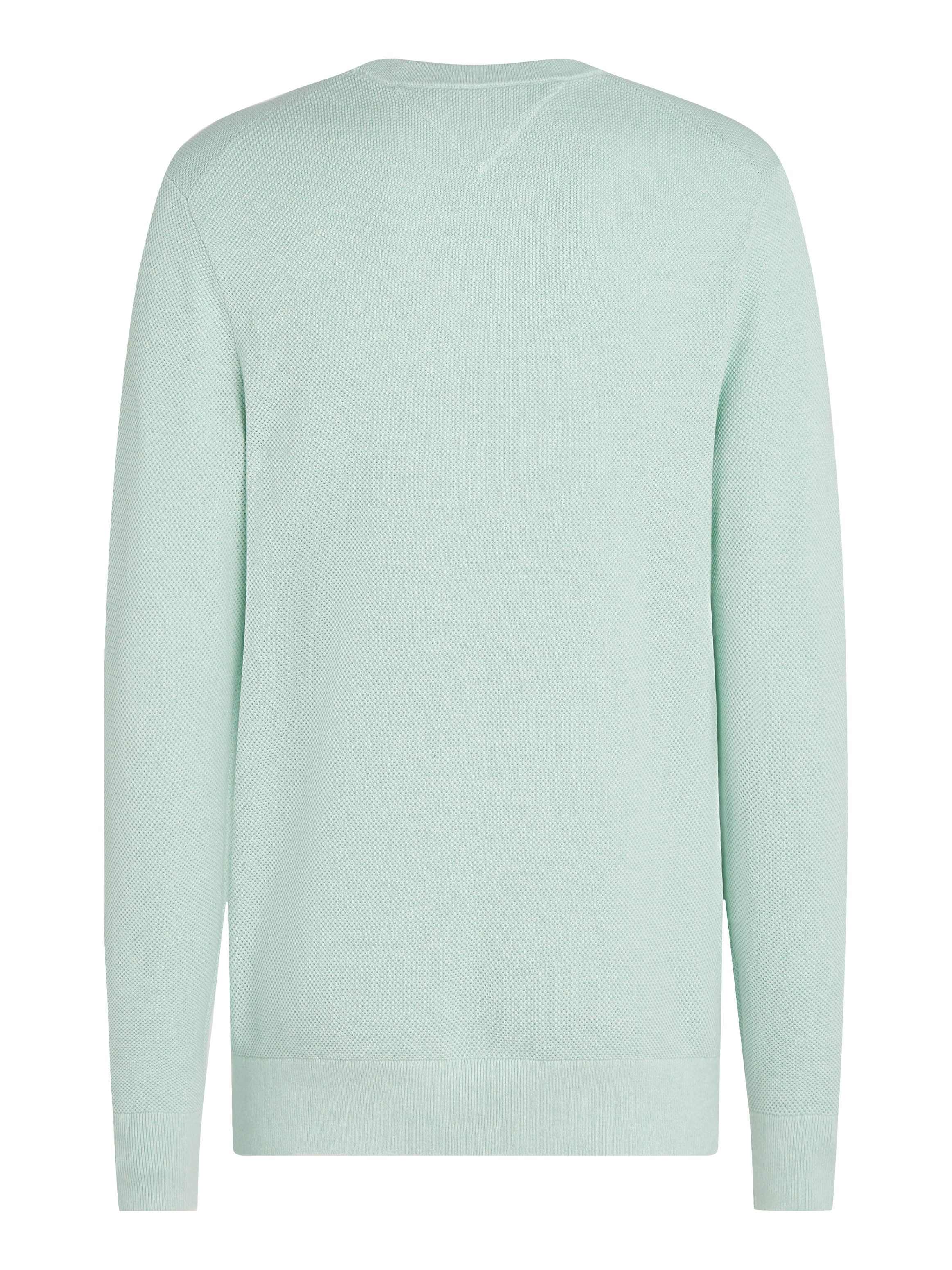 Tommy Hilfiger Trui met ronde hals ESSENTIAL STRUCTURE CREW NECK met structuur en label