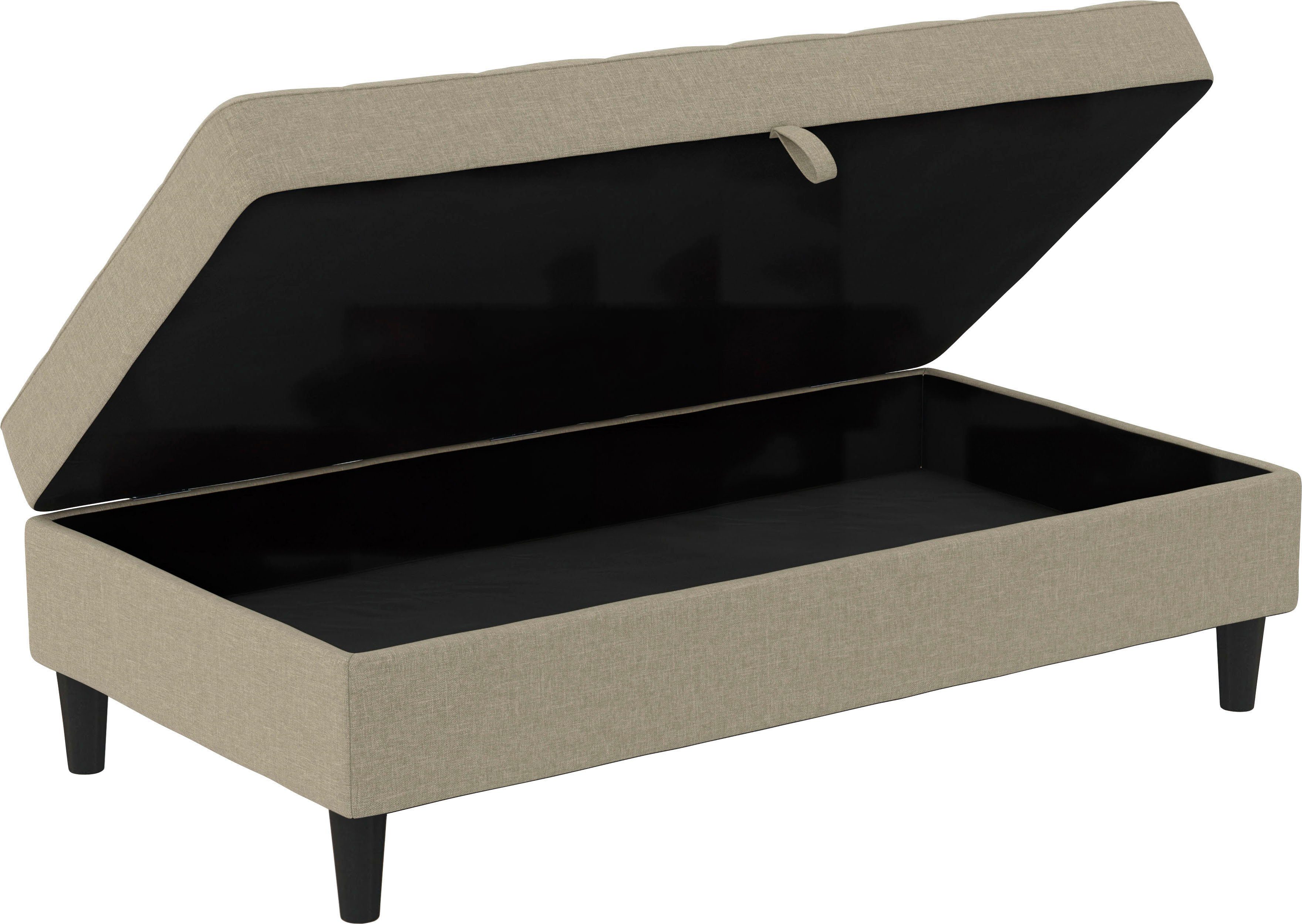 Dorel Home Hocker met bergruimte Presley Hocker met bergruimte, vrij plaatsbaar, zithoogte 43 cm
