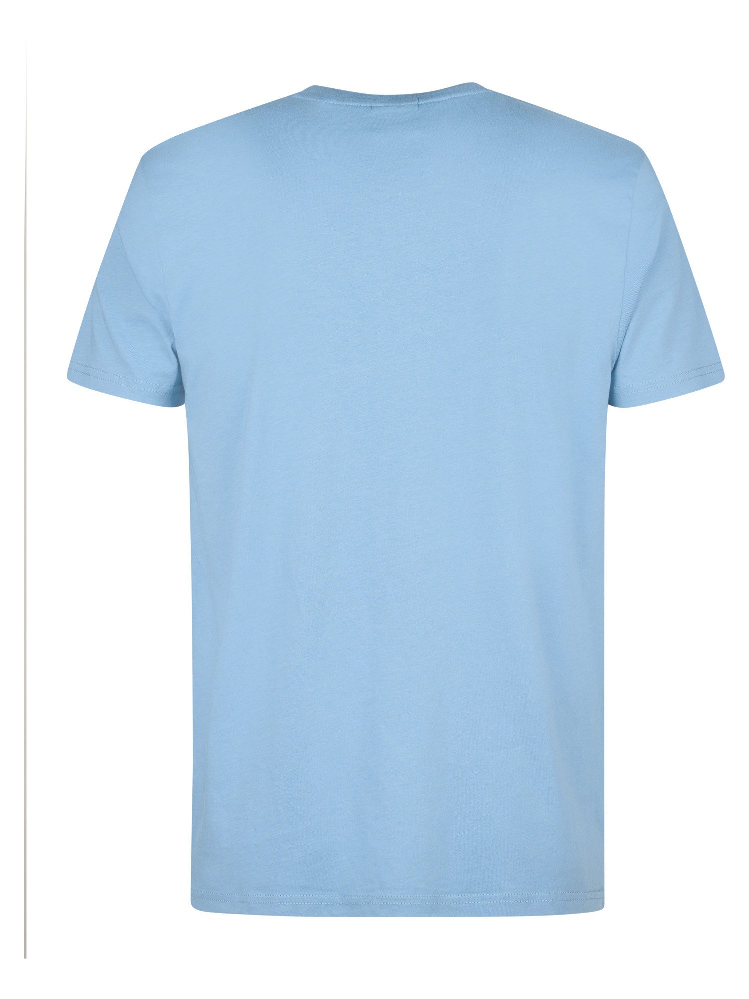 Petrol Industries Shirt met ronde hals met geborduurd logo