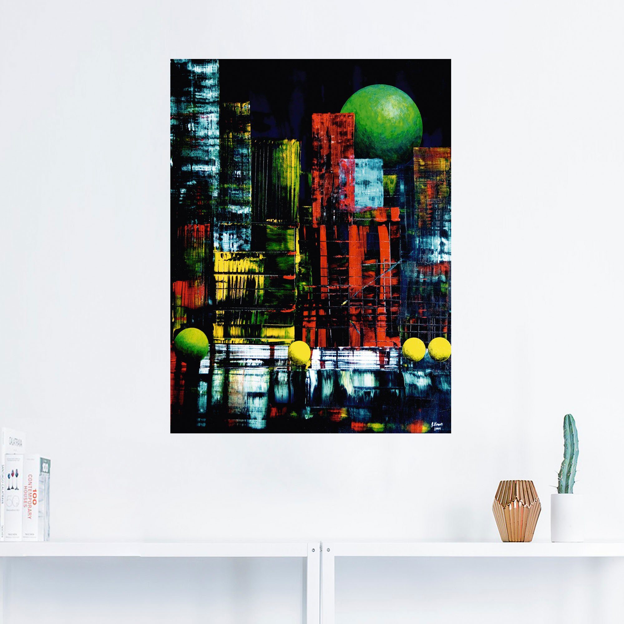 Artland Artprint New York abstract II als artprint op linnen, muursticker in verschillende maten
