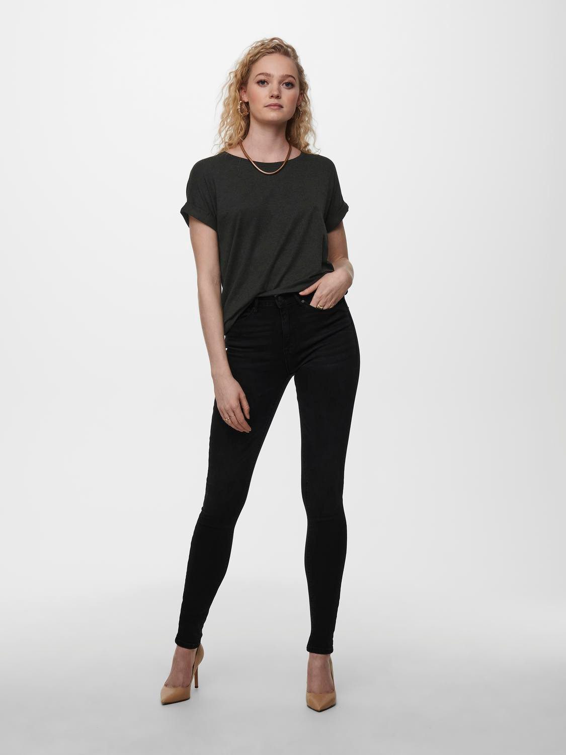 Only T-shirt ONLMOSTER S/S O-NECK TOP NOOS JRS
