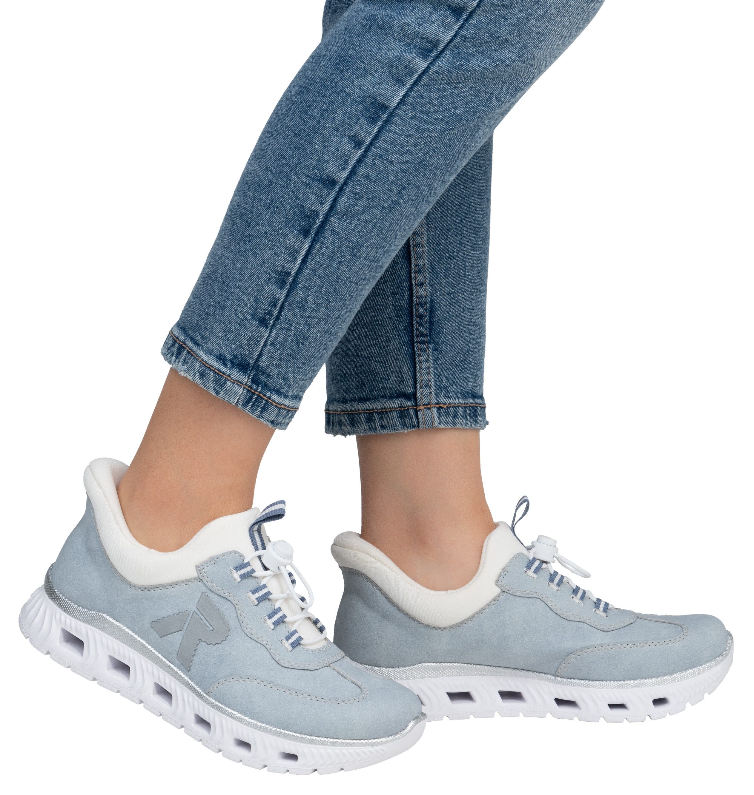 RIEKER Sport Slip-on sneakers Ready2GO , instapschoen, lage schoen, vrijetijdsschoen met snel sluiting