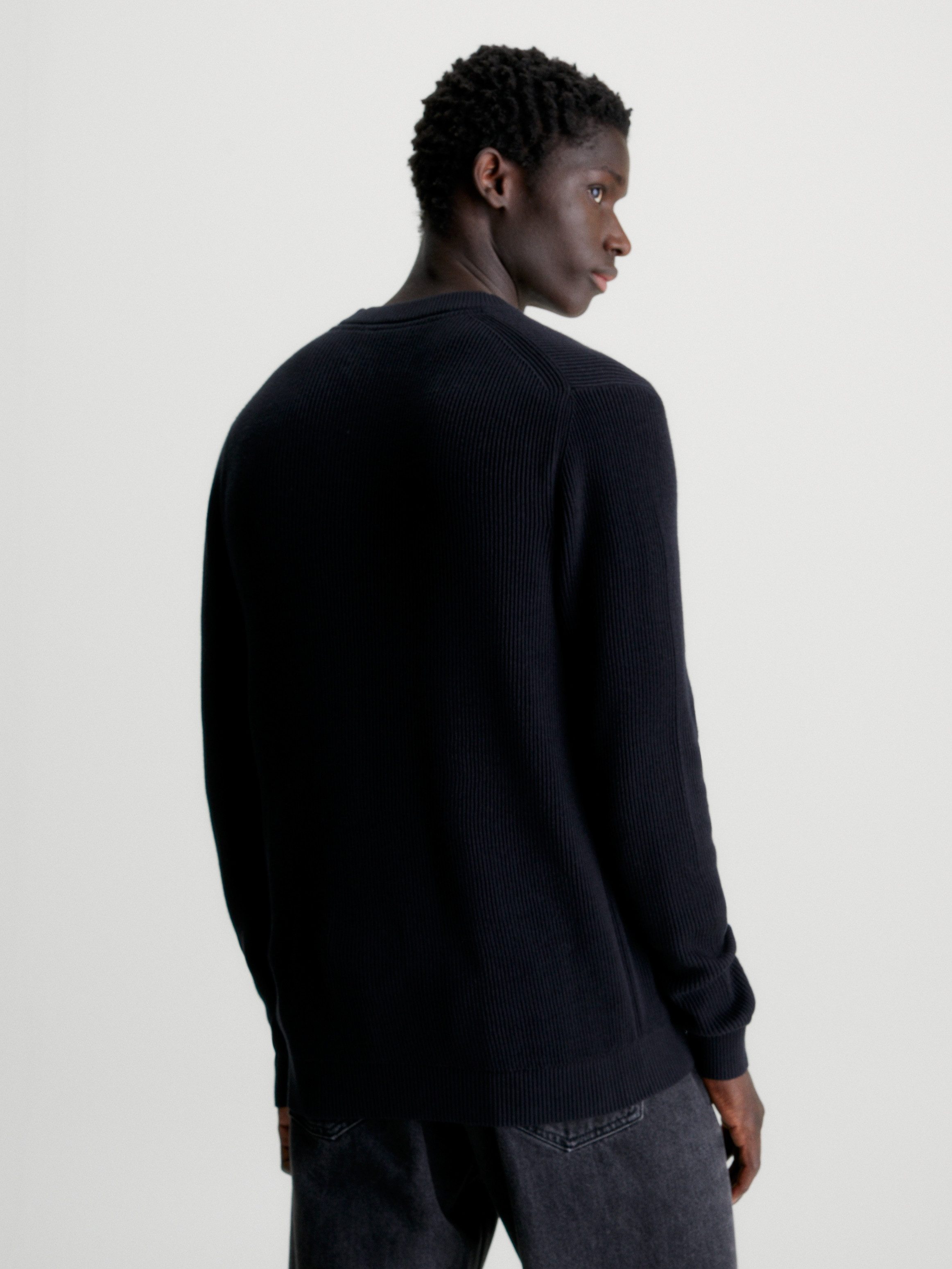 Calvin Klein Trui met ronde hals CK EMBRO BADGE SWEATER