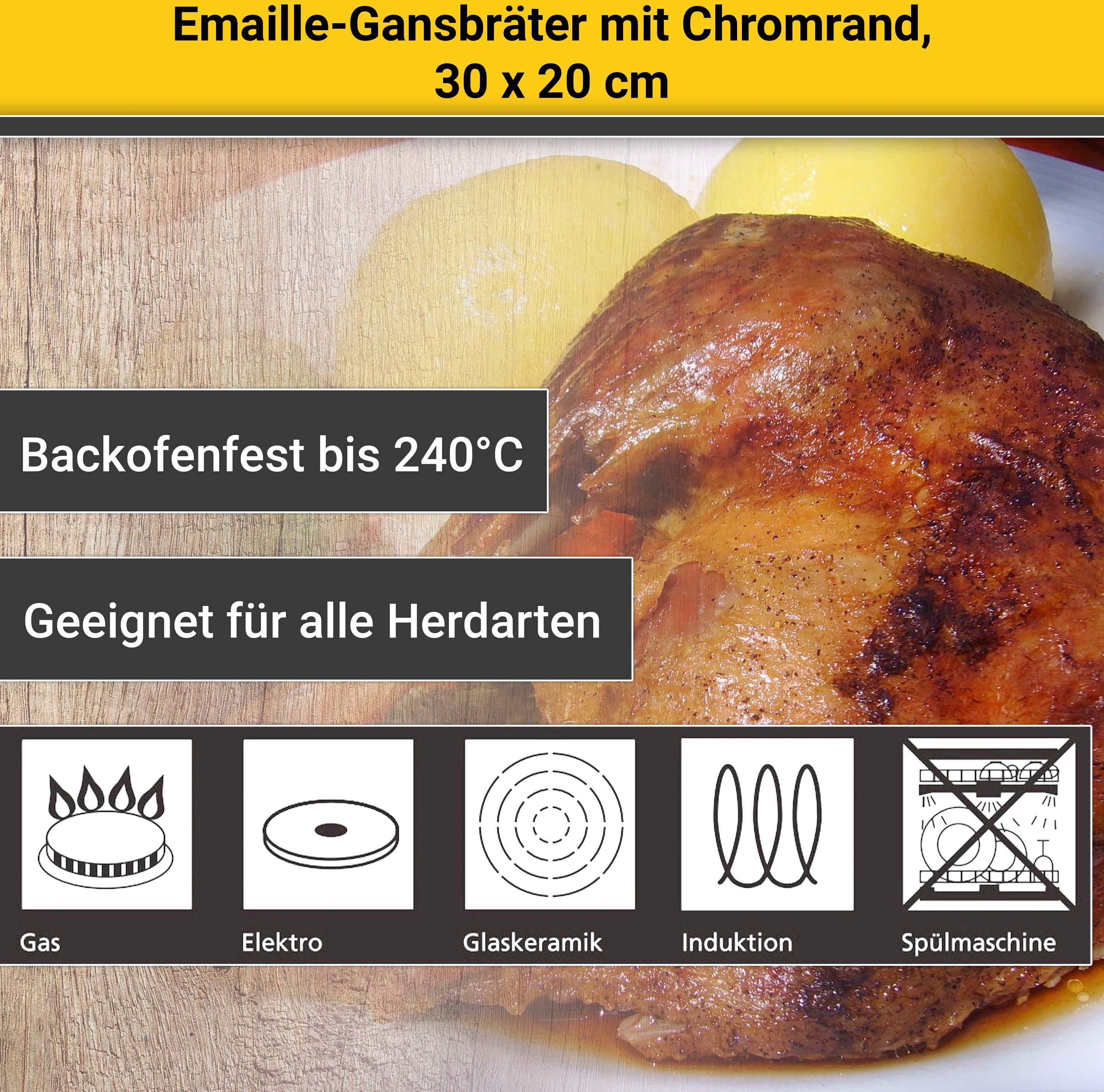 Krüger Braadpan met chroomrand, inductie