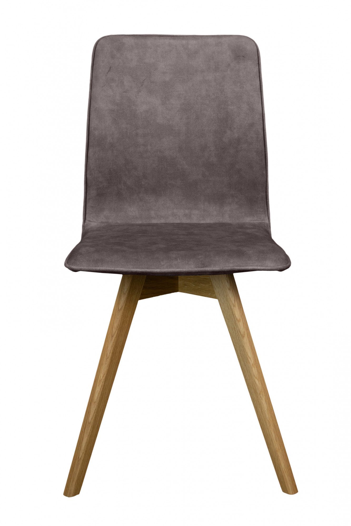 andas Eetkamerstoel Rania Massief houten frame, met bies (set, 2 stuks)