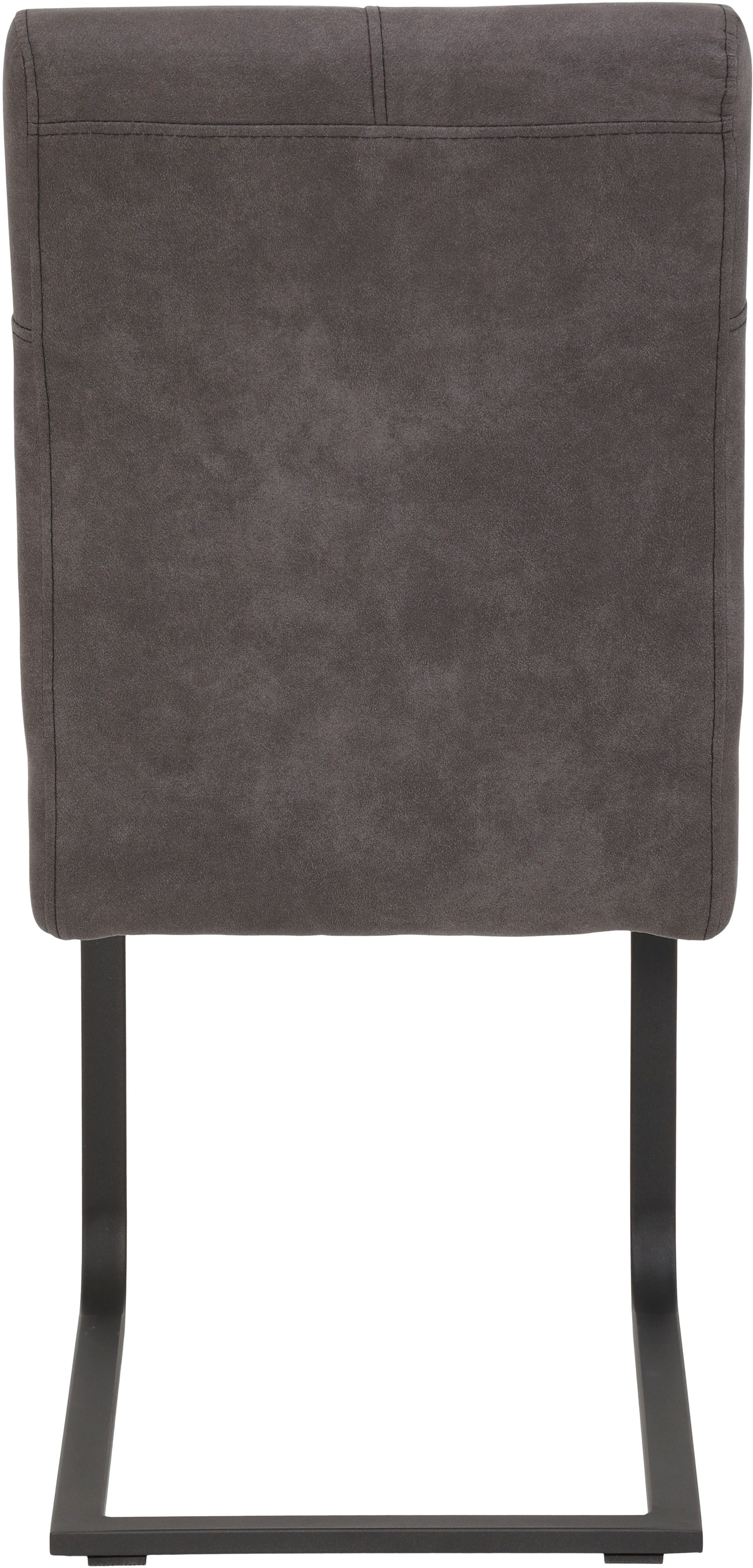 HELA Eethoek RUHR Kufentafel 140x90 cm, schommelstoel en bank met verenmand, comfortzit (4-delig)